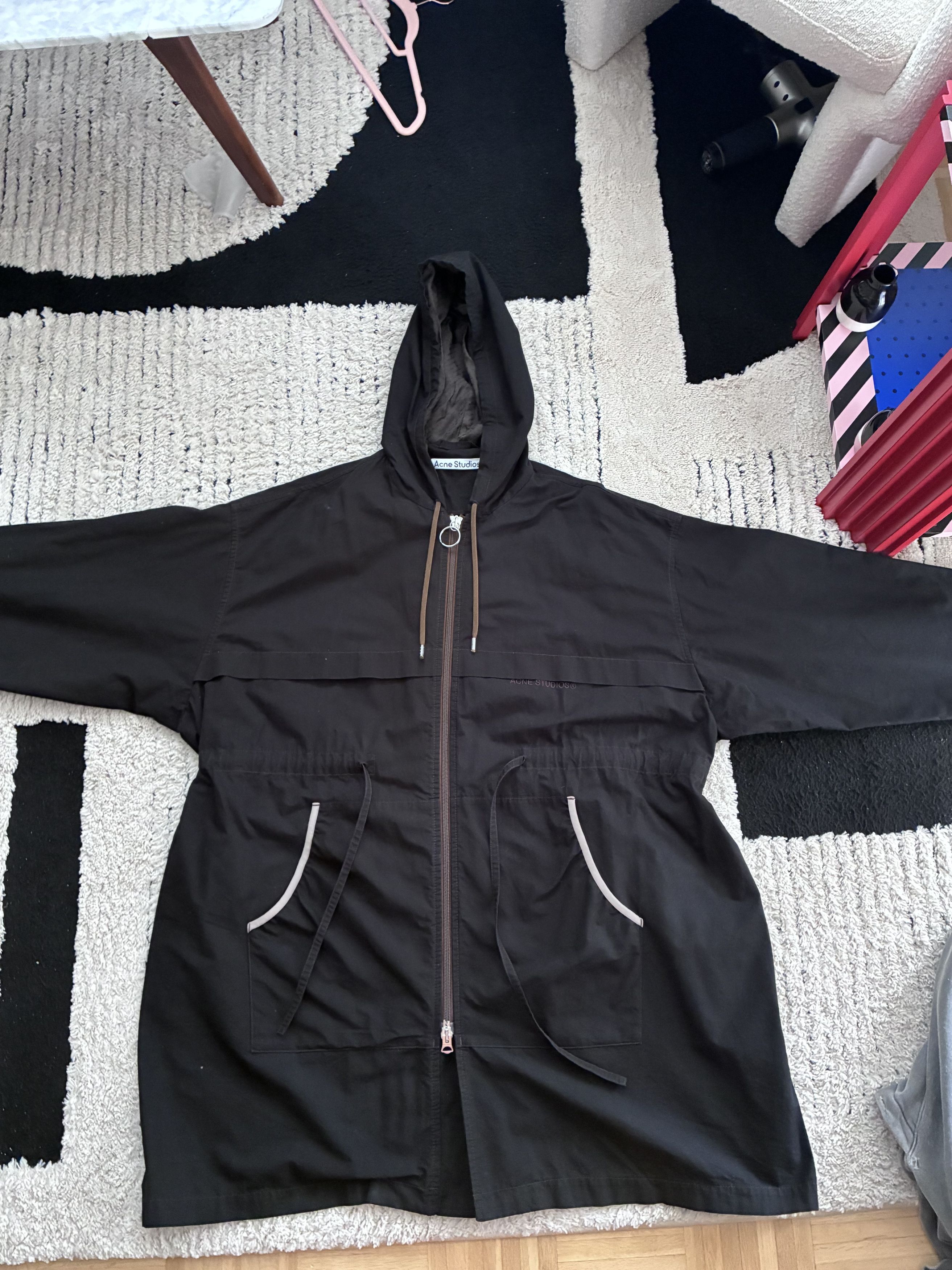 Acne Studios Archival Acne Studios "Tent" Hooded Parka Black SS17 Size US XL / EU 56 / 4 - 1 Thumbnail