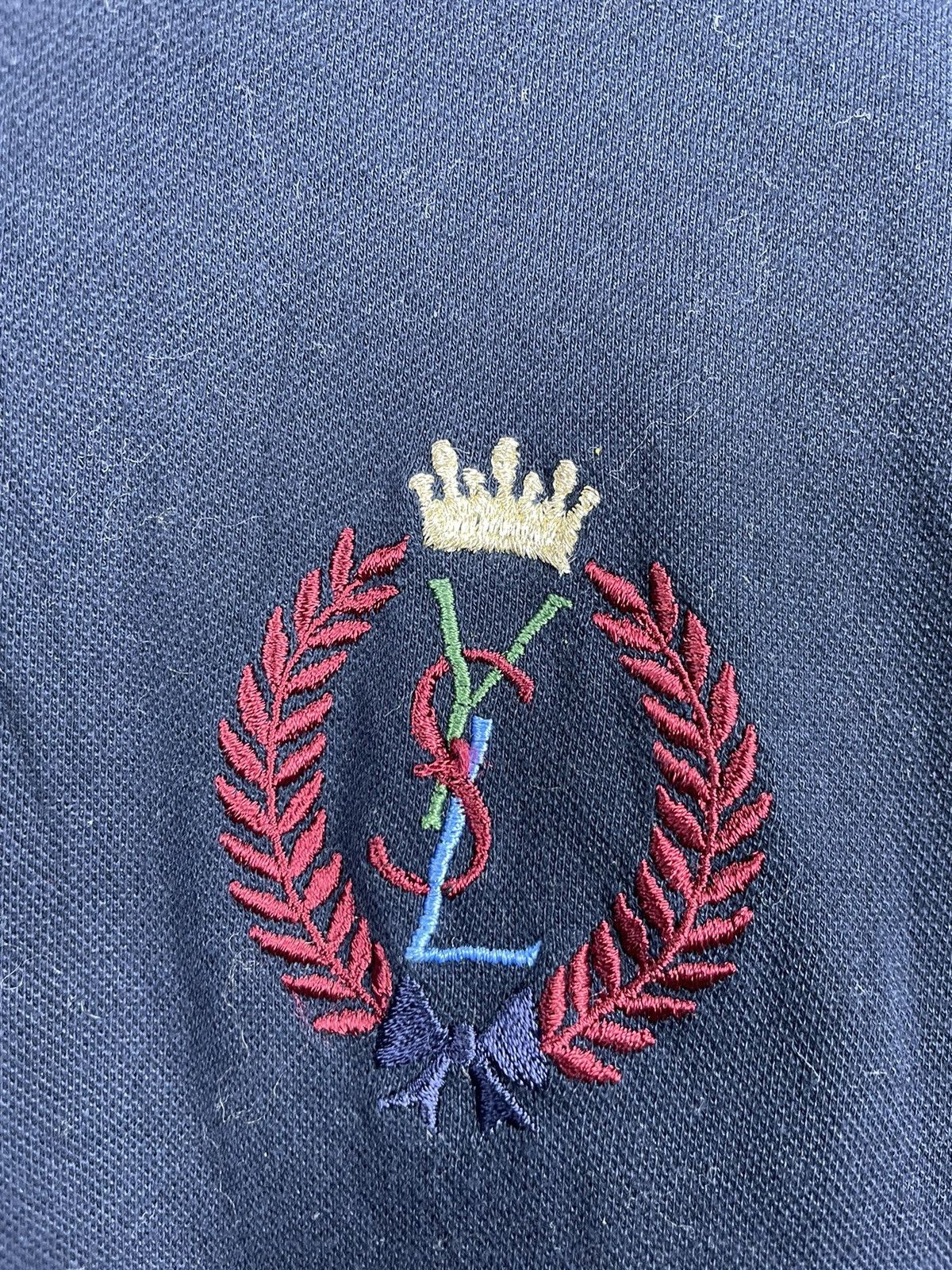 Yves Saint Laurent Vintage 90s YVES SAINT LAURENT Long Sleeve Polo Shirt Size US M / EU 48-50 / 2 - 2 Thumbnail