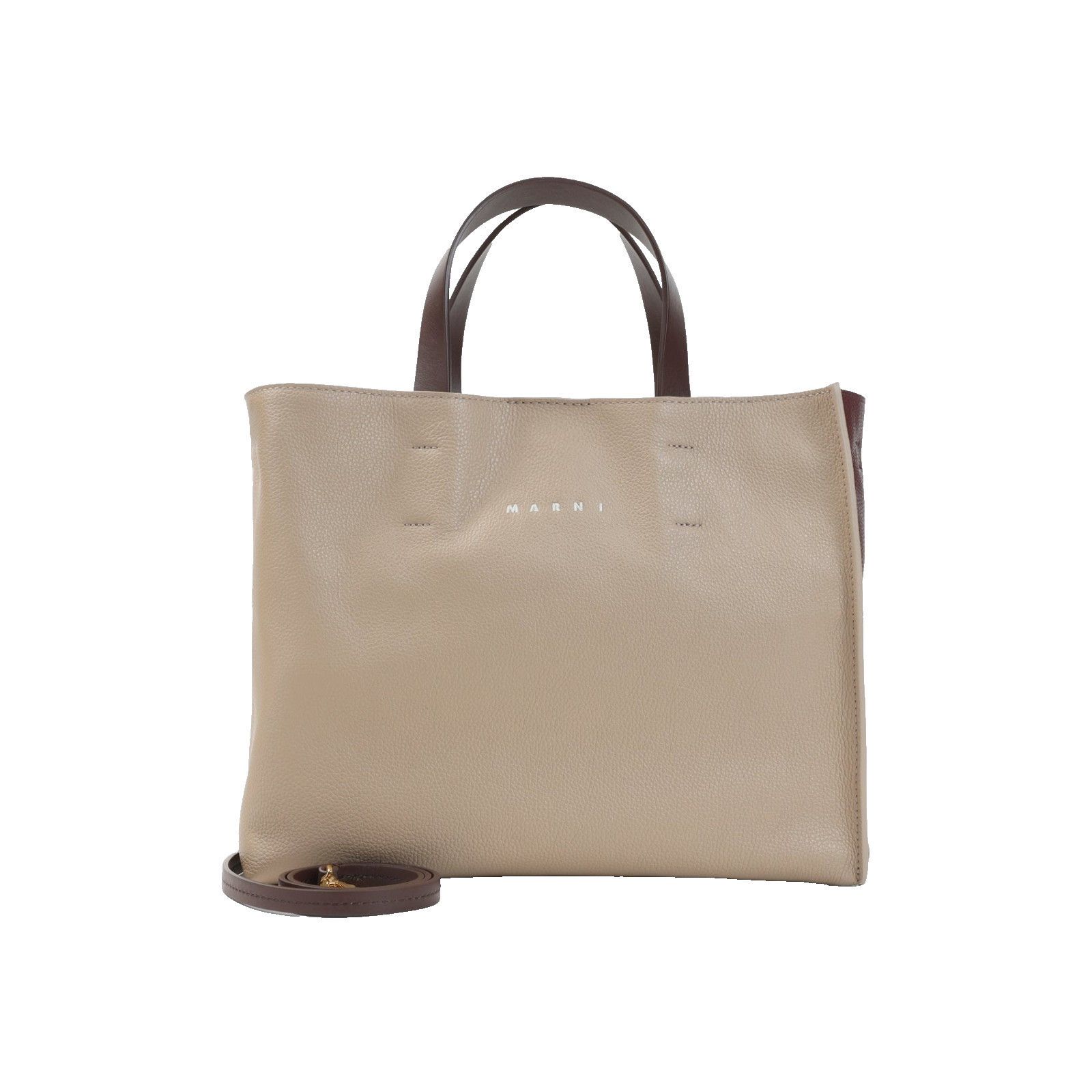 Marni MARNI Soft Moon Stone Top Handle Bag New & Authentic Size ONE SIZE - 1 Thumbnail