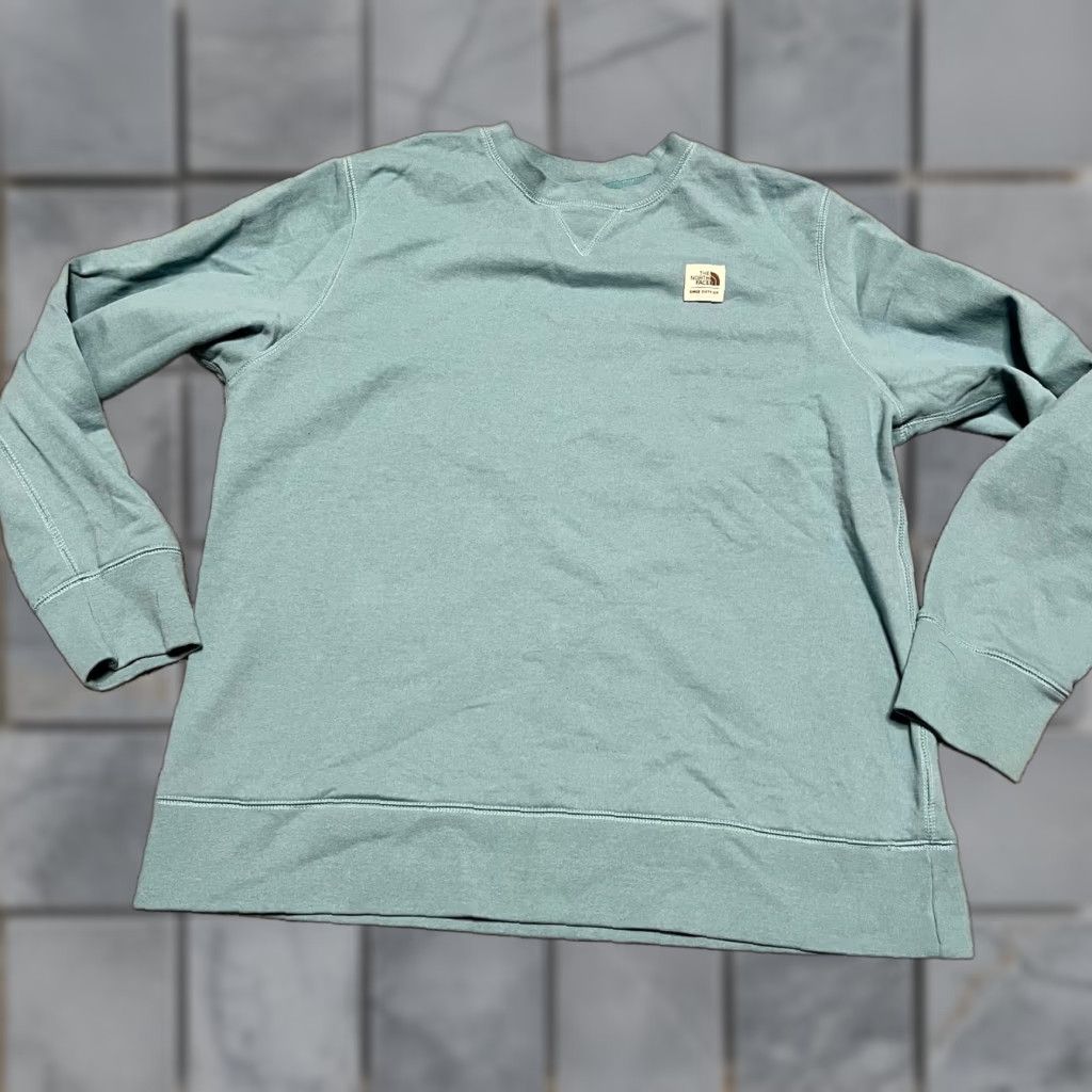 The North Face The North Face Sweatshirt Womens XL Circular Design Crew Neck Sweater Blue Size XL / US 12-14 / IT 48-50 - 1 Thumbnail