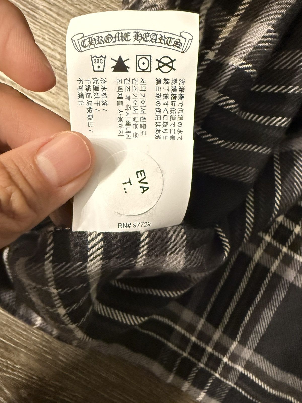 Chrome Hearts 🔥Chrome Hearts Black White Flannel Shirt🔥 Size US XXL / EU 58 / 5 - 8 Thumbnail