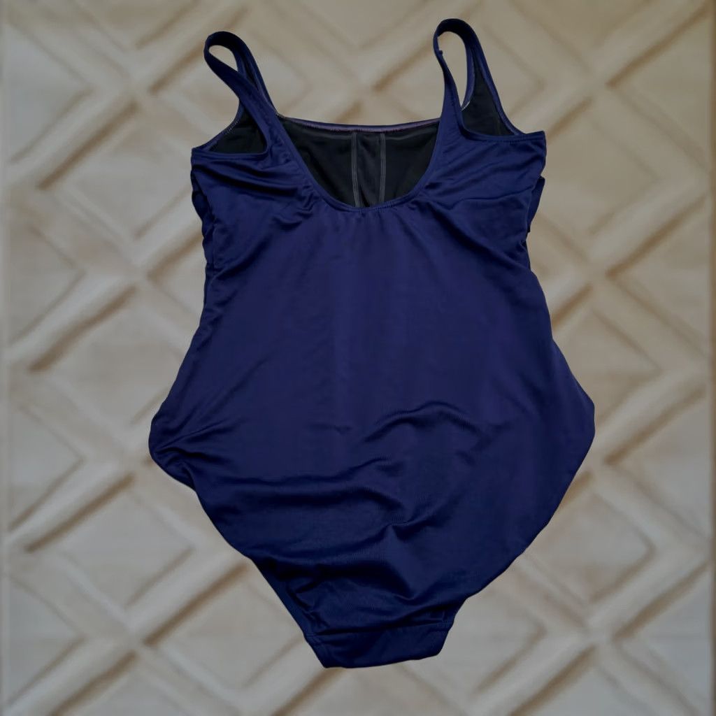Vintage TYR One Piece Swimwear Womens 10 Blue Padded Tummy Control Beachwear Size ONE SIZE - 1 Thumbnail