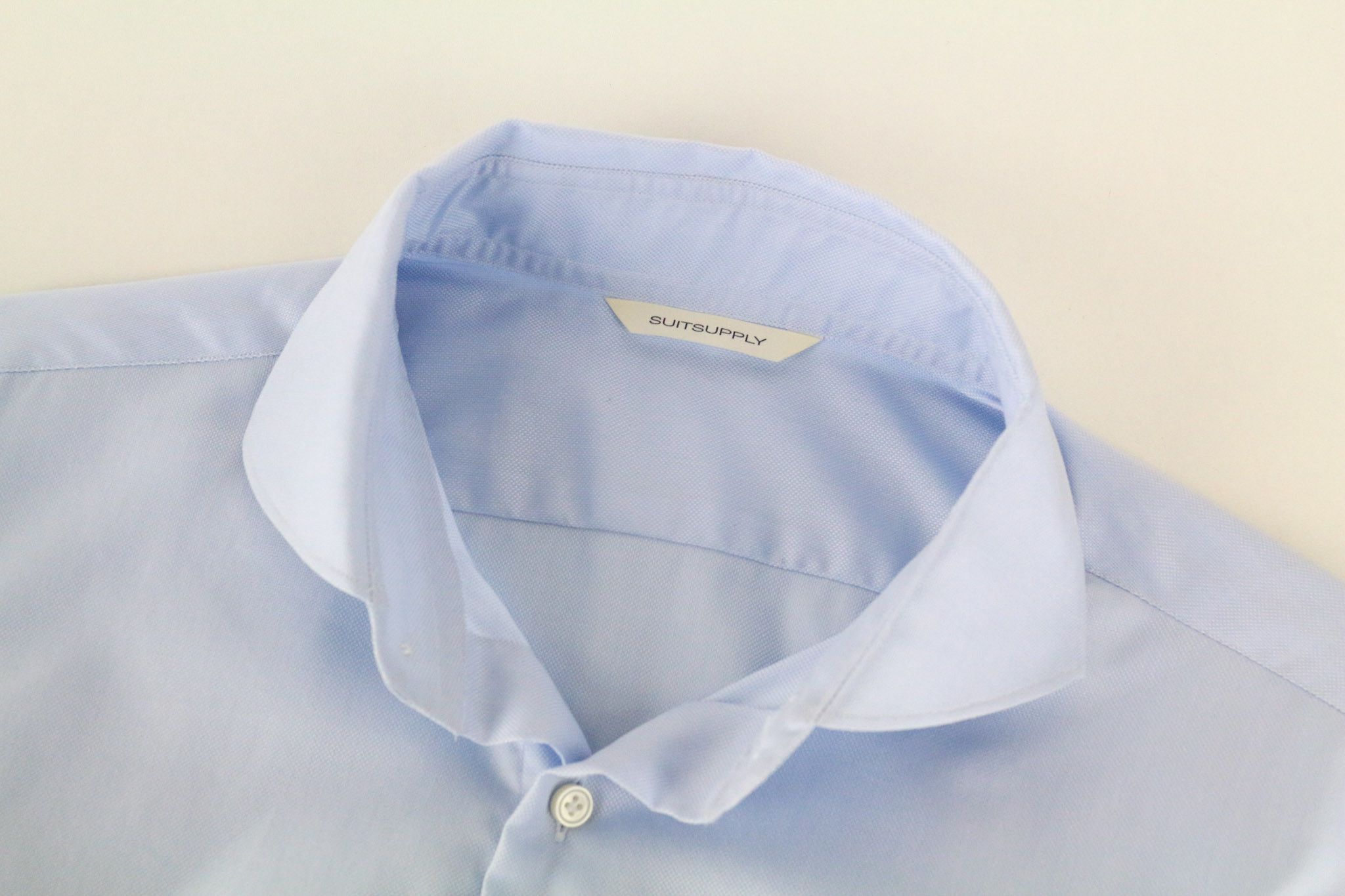 Suitsupply ~S Slim Blue Cotton Cutaway Classic 72841 Size US S / EU 44-46 / 1 - 3 Thumbnail