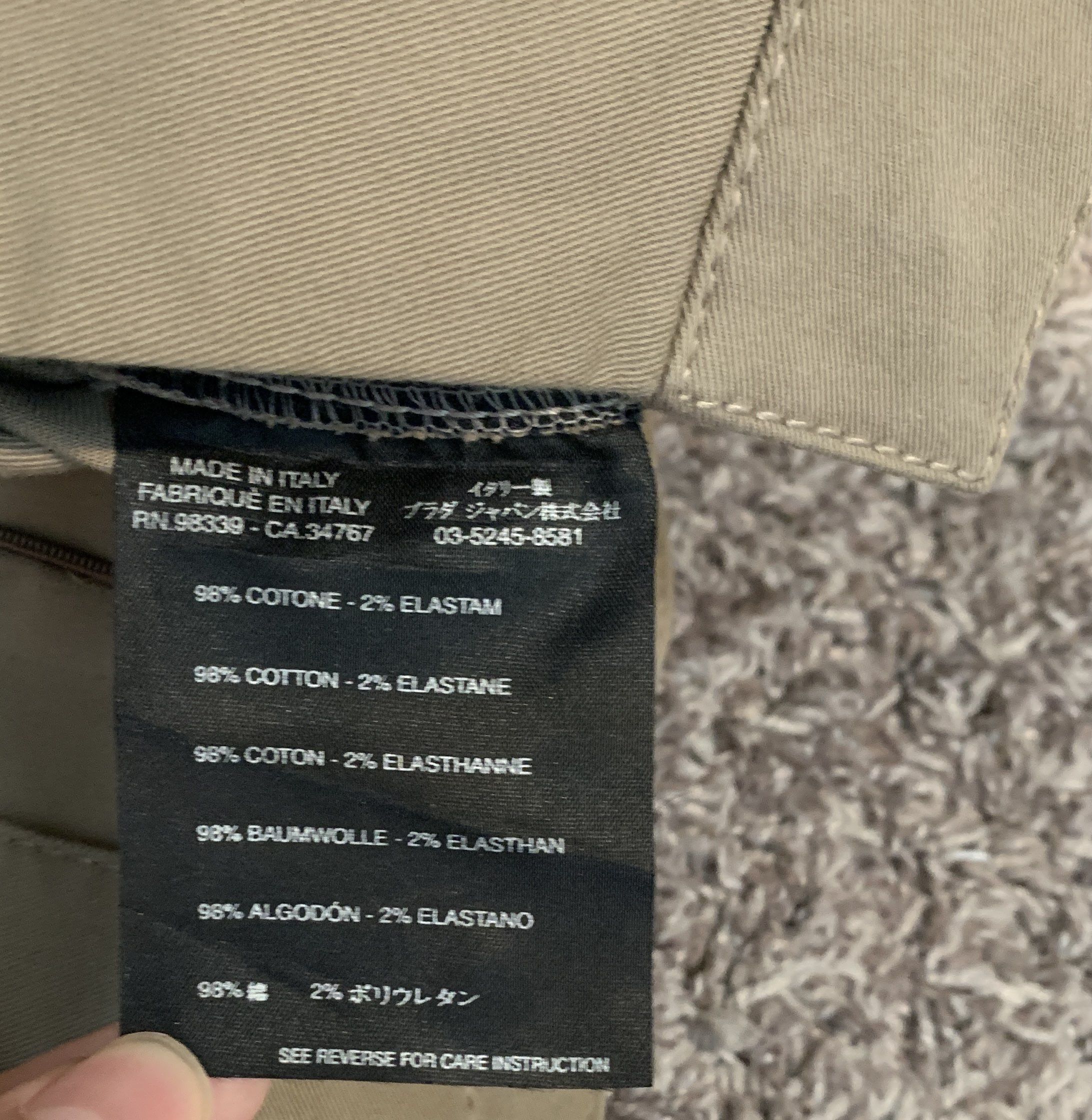 Prada Khaki Cotton Twill Patch Coin Pocket Capri Trousers Size 27" / US 4 / IT 40 - 8 Thumbnail