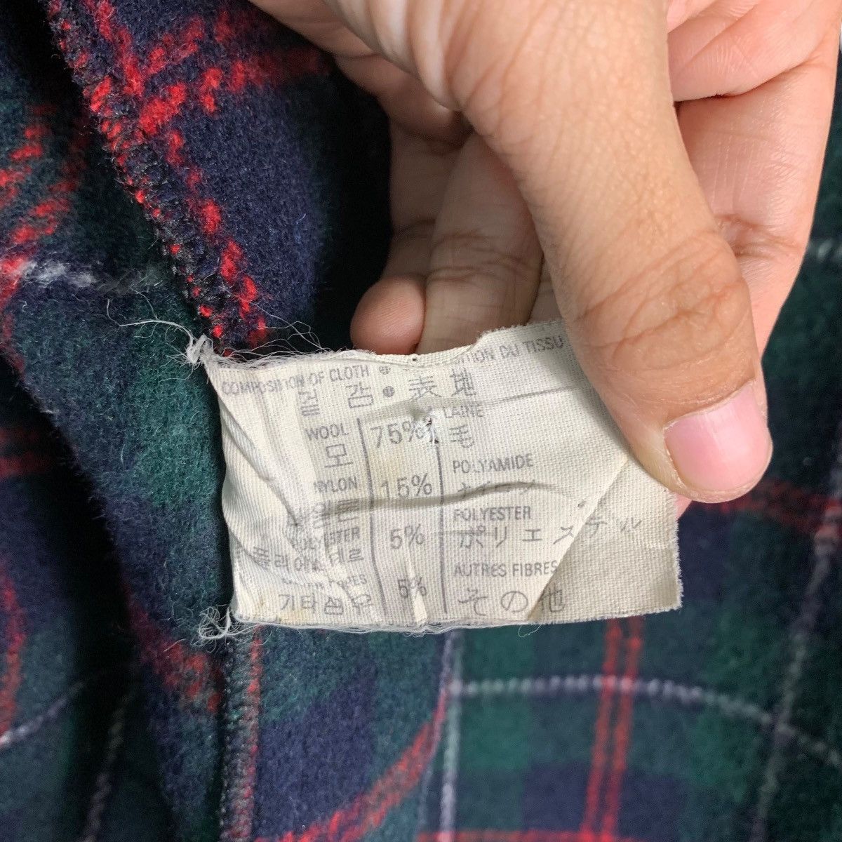 Gloverall GLOVERALL Tartan Lined Hooded Wool Long Coat #1356-C61 Size US M / EU 48-50 / 2 - 17 Thumbnail