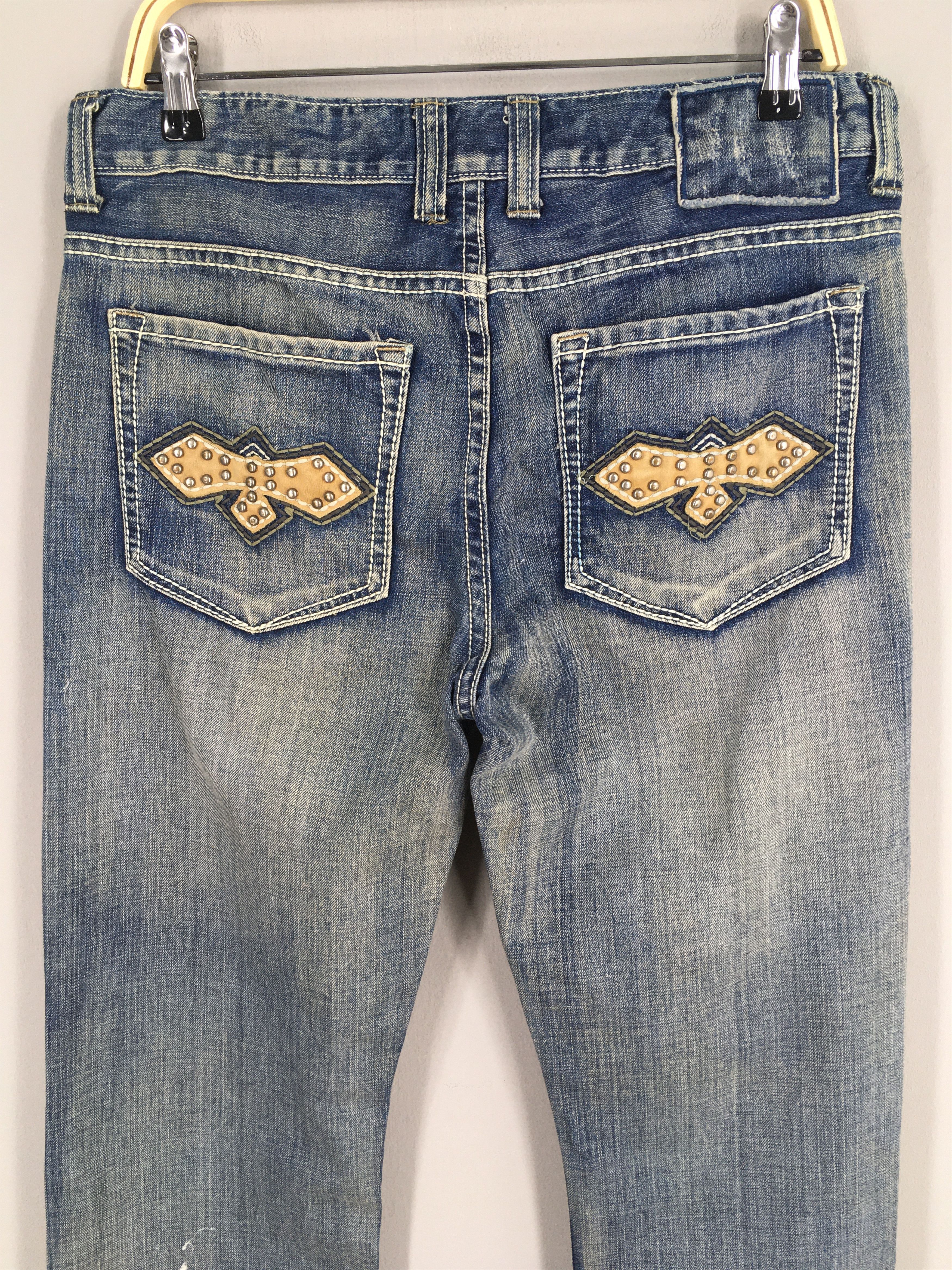 Helix Size 31x32 Vintage Y2K Helix Faded Flared Bootcut Jeans S208 Size US 31 - 9 Thumbnail