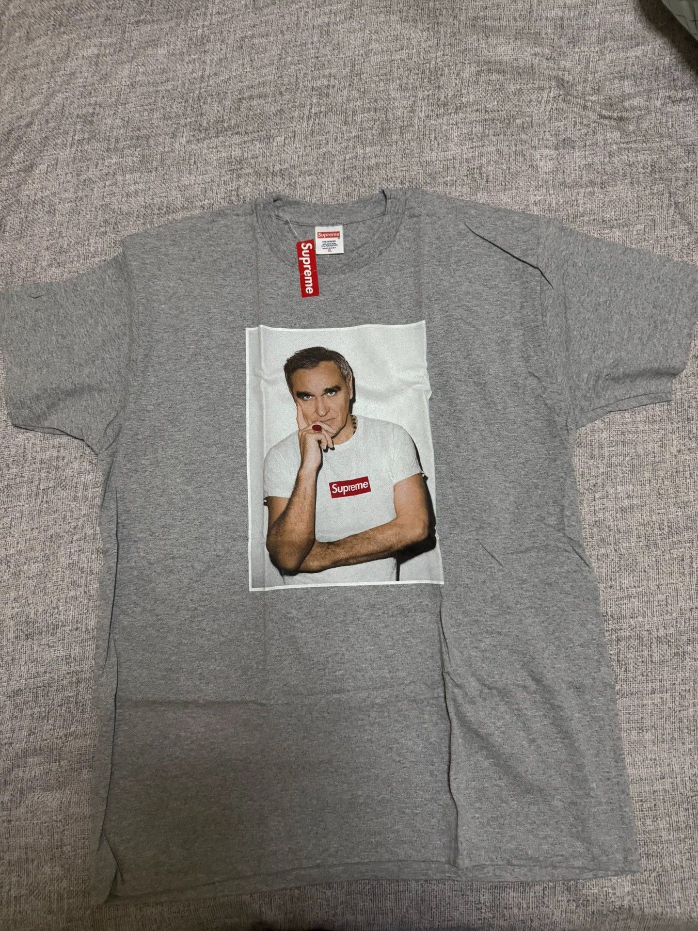 Supreme Supreme Morrissey Tee Short-Sleeve Gray XL New w/ Tags Size US XL / EU 56 / 4 - 1 Thumbnail