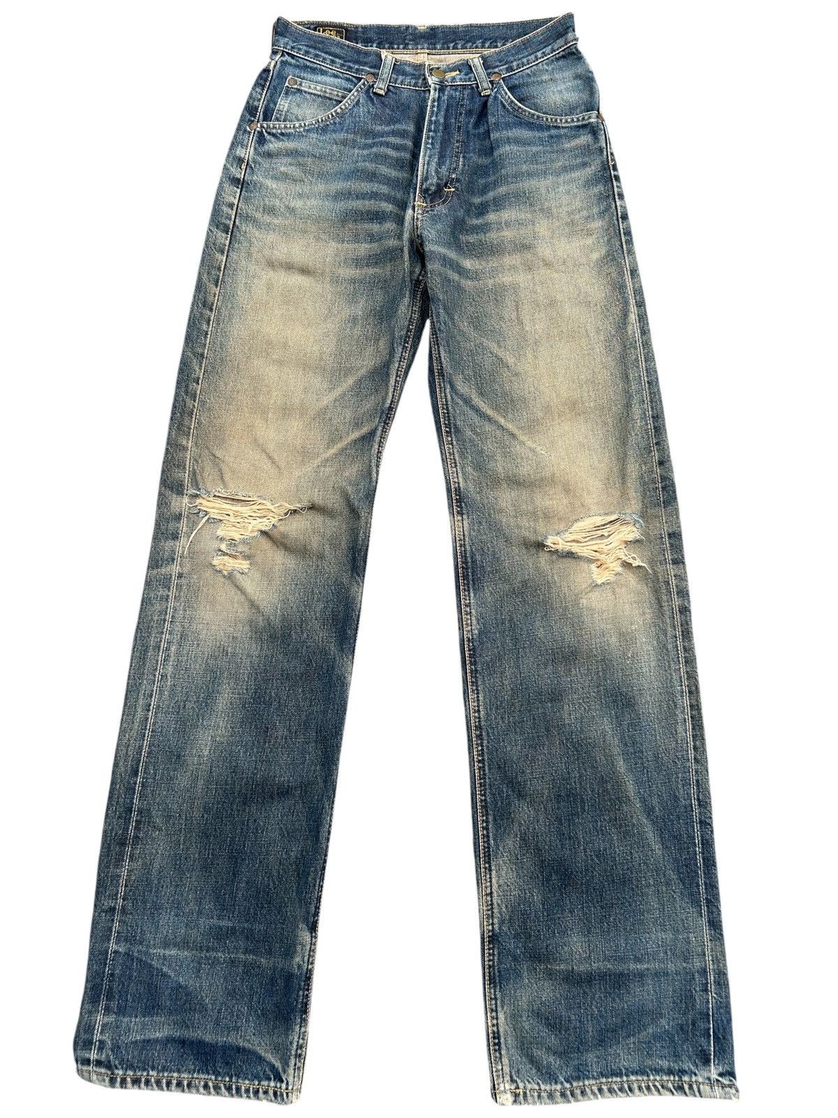 Kapital × Lee × Vintage Vintage Lee Selvedge Rusty Distressed Denim Jeans Mudwash Size US 28 / EU 44 - 1 Thumbnail