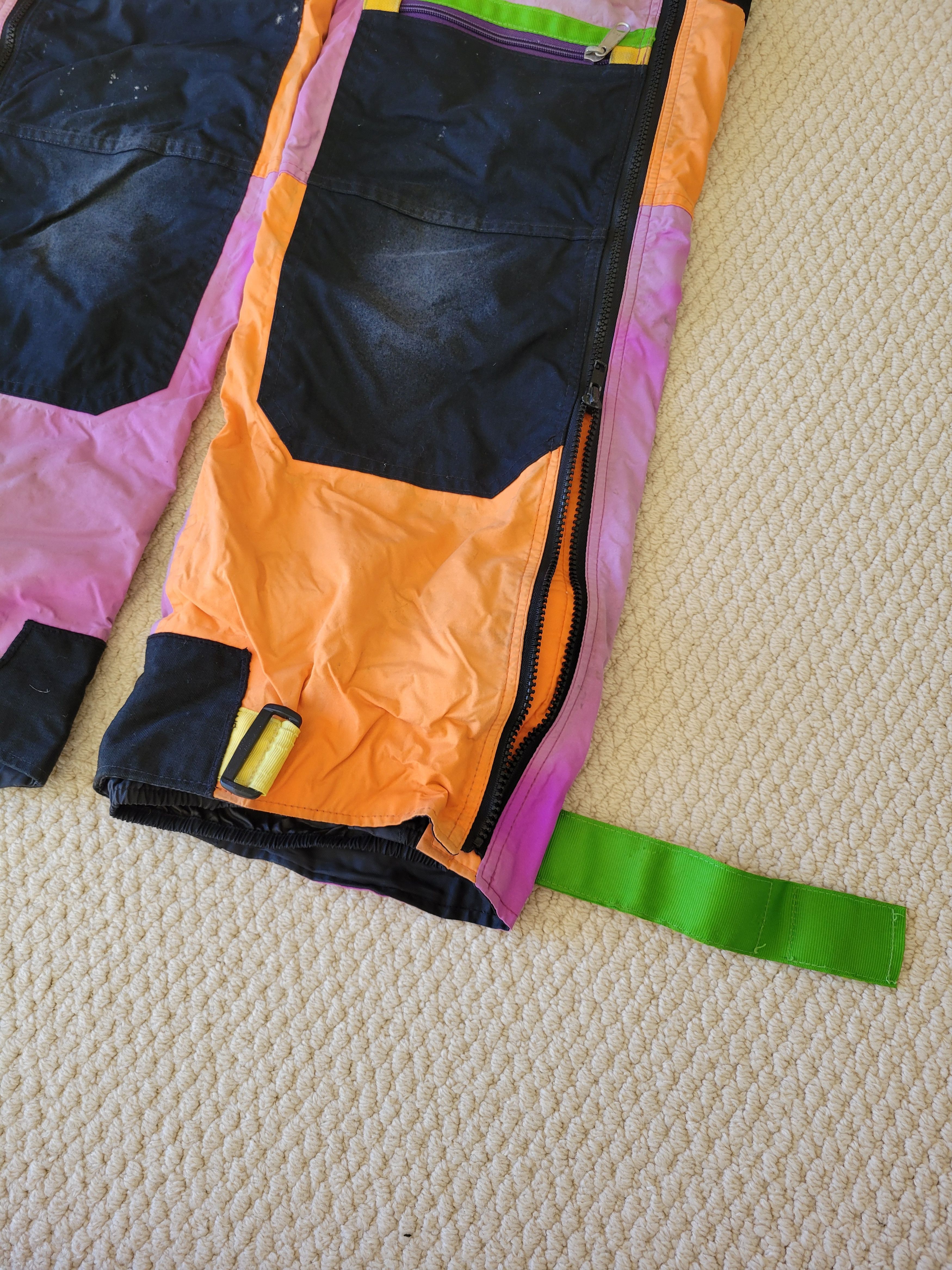 The North Face RARE Vintage TNF Mens Size M Ski Bibs USA Made Size US 34 / EU 50 - 6 Thumbnail