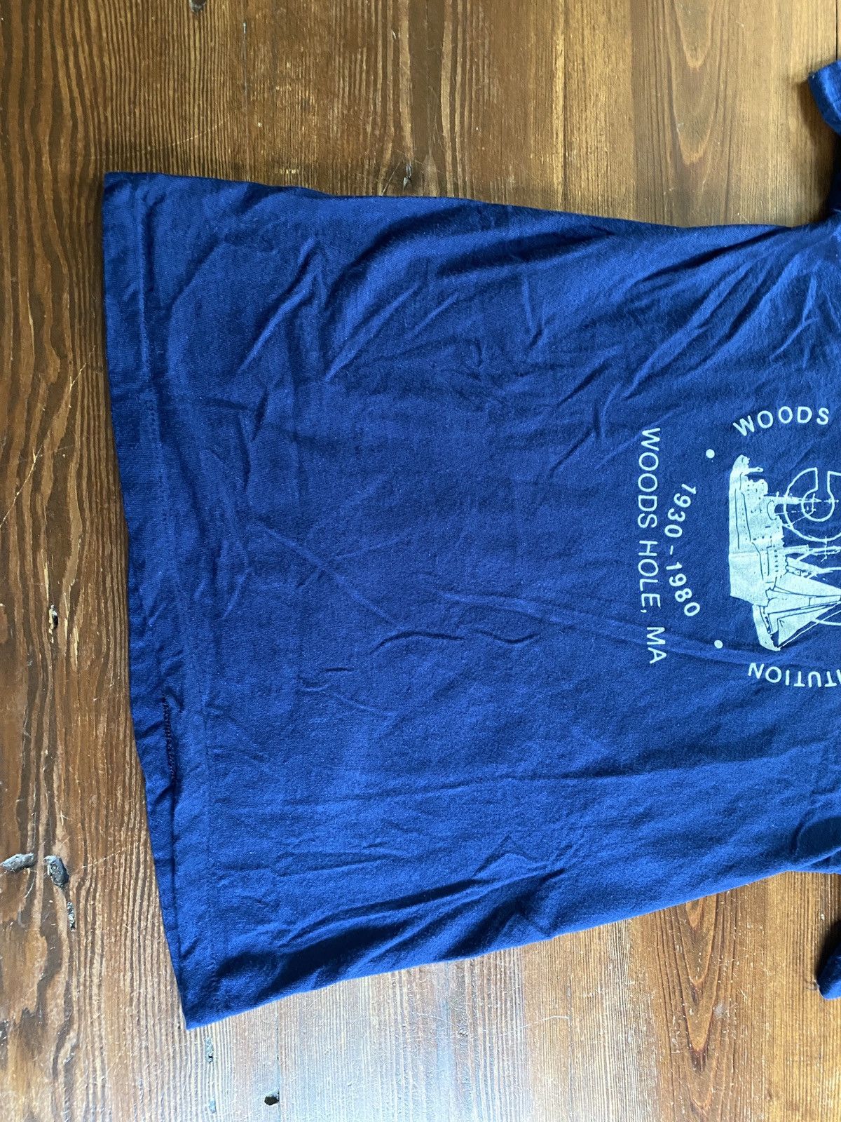 Hanes Vintage ‘80 Oceanographic Institution Boat Single Stitch Tee Size US M / EU 48-50 / 2 - 6 Thumbnail