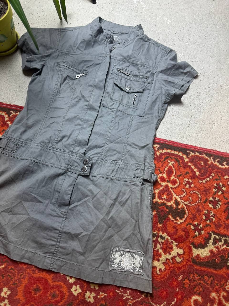 Japanese Brand × Vintage Vintage Y2K Clockhouse cotton Mini Dress Size M / US 6-8 / IT 42-44 - 2 Thumbnail