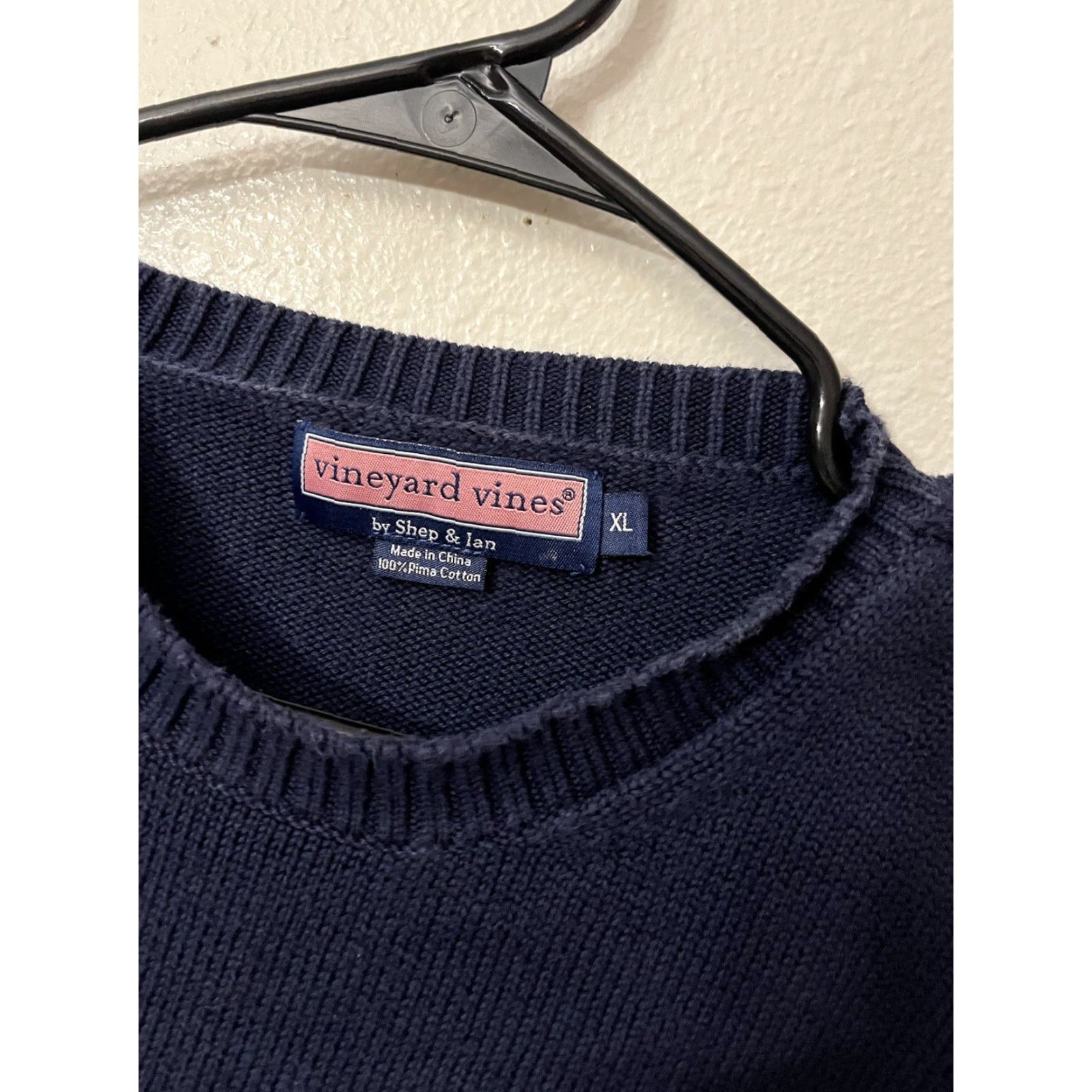 Vineyard Vines Vineyard Vines Men's Sweatshirt Navy Blue Heavy Pullover XL Size US XL / EU 56 / 4 - 3 Thumbnail