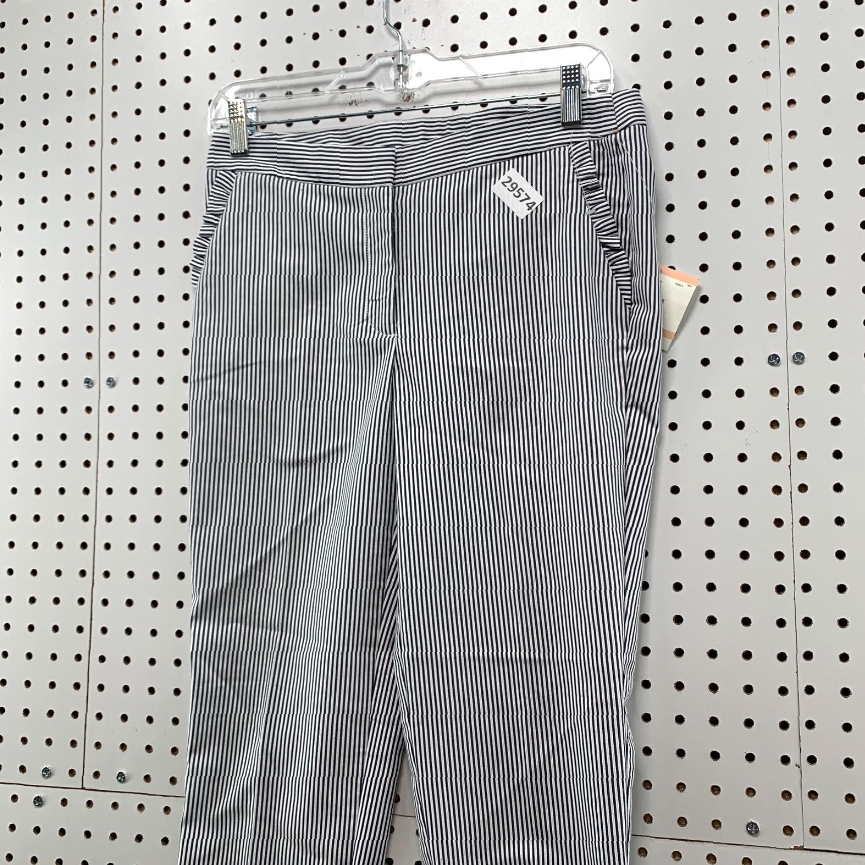 Anne Klein NEW Anne Klein Dress Pants Womens Size 2 Fits 29x27 Blue White Striped NWT Size 26" / US 2 / IT 38 - 3 Thumbnail