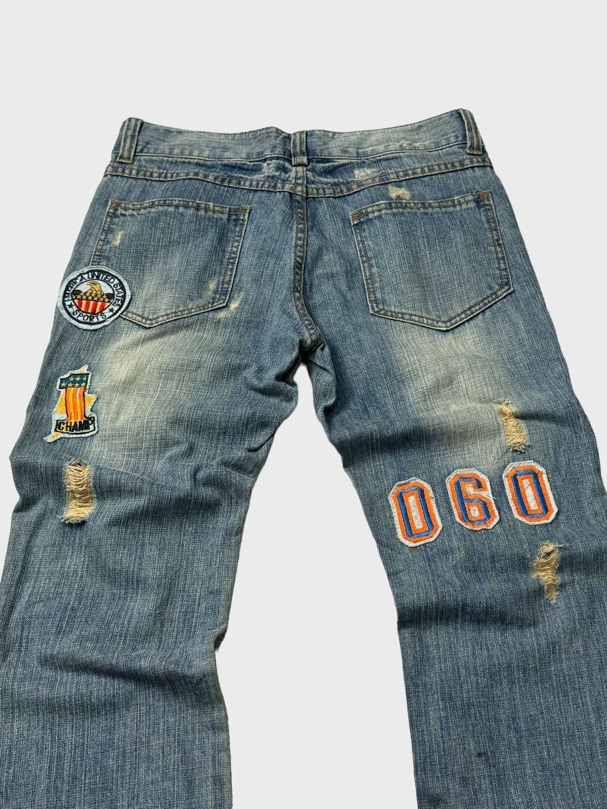 Hysteric Glamour Flare Distressed Patches Junya Watanabe Style Denim Jeans Size US 29 - 8 Thumbnail