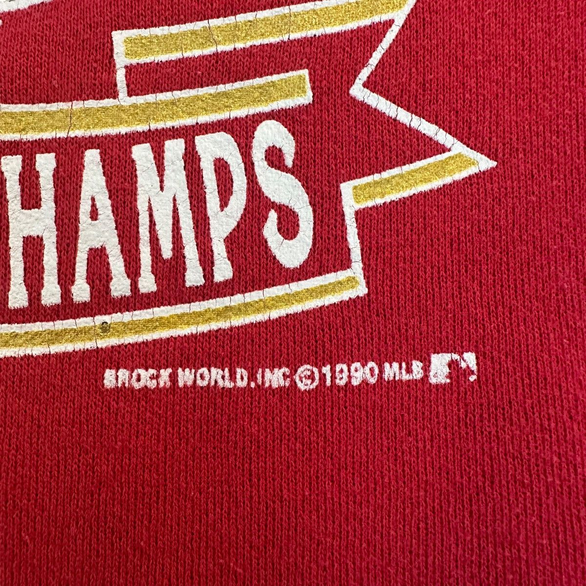 Velva Sheen Vintage 1990 Cincinnati Reds World Series champs Crewneck Size US XL / EU 56 / 4 - 4 Thumbnail