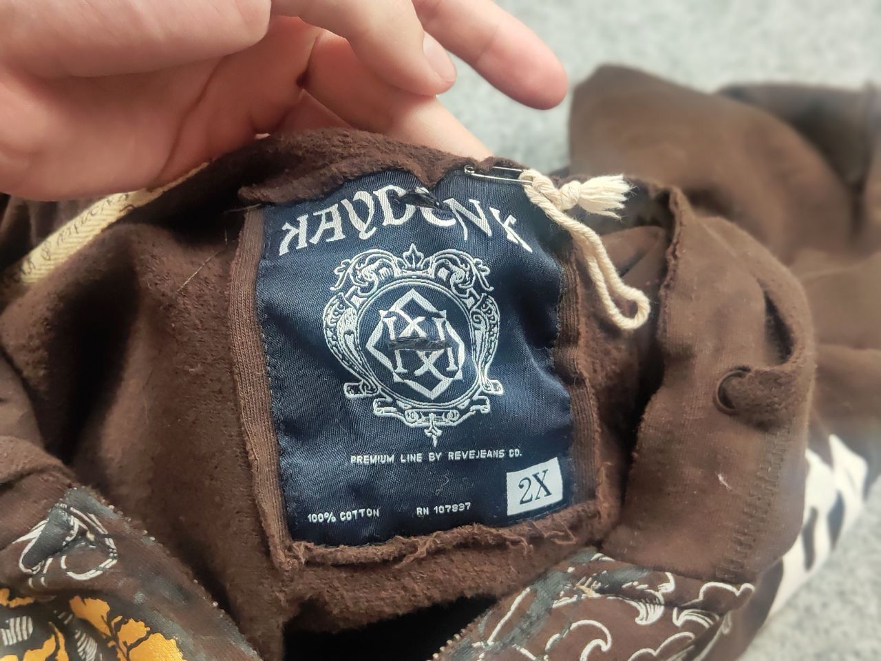 If Six Was Nine Vintage Kayden K Y2K Tattoo Affliction Zip Hoodie opium LGB Size US XL / EU 56 / 4 - 15 Thumbnail
