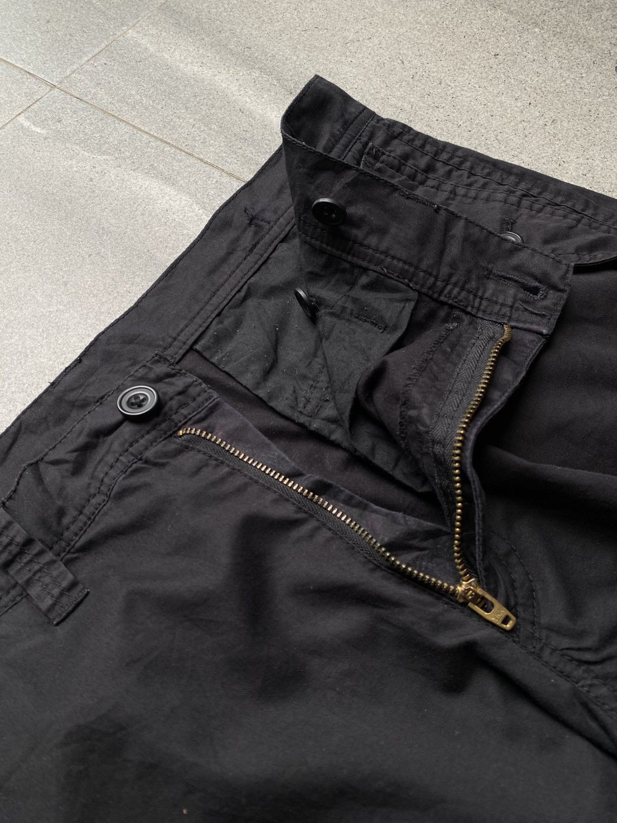 Tornado Mart Tornado Mart Black Cargo Pants Size US 34 / EU 50 - 4 Thumbnail