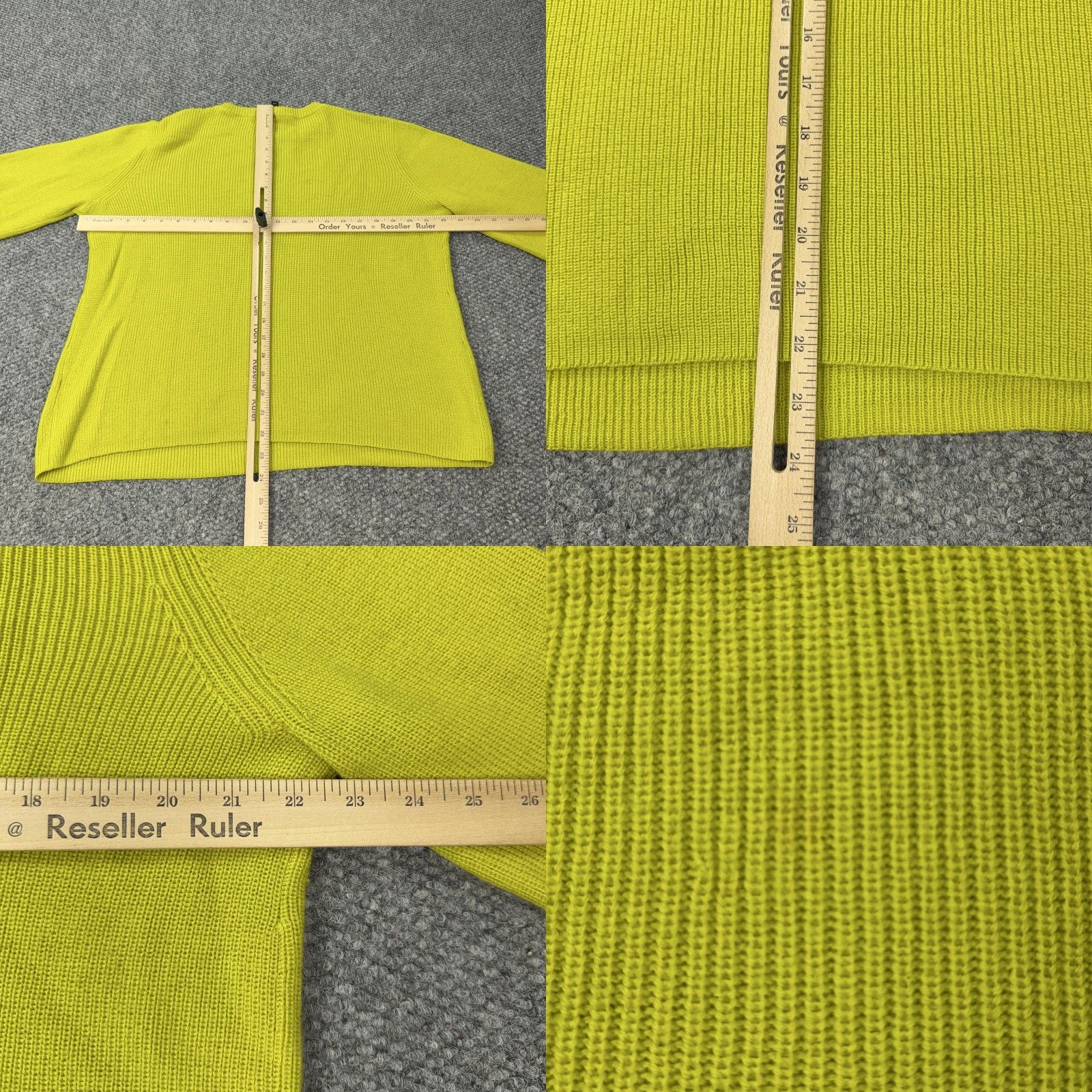 Eileen Fisher Eileen Fisher Sweater Womens Medium Yellow Merino Wool Crewneck Knit Raglan 3/4 Sleeve Pullover Knit's Solid Ribbed Vintage No Size M / US 6-8 / IT 42-44 - 8 Thumbnail