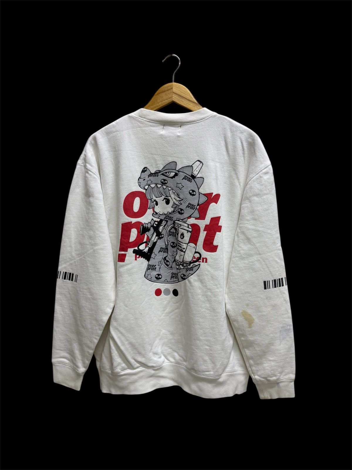 Japanese Brand Overprint X Ackybright Graphic Sweatshirt Size US XL / EU 56 / 4 - 1 Thumbnail