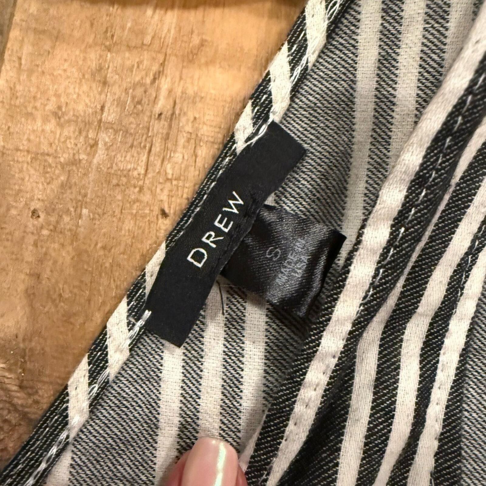 Other Anthropologie Drew Striped Drawstring Waist Jumpsuit NWOT S Size 28" / US 6 / IT 42 - 8 Thumbnail
