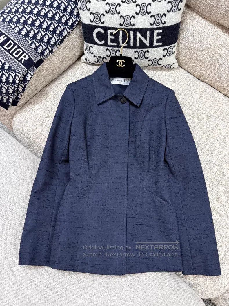 Dior Dior Long-sleeved coat with waist Size XXS / US 00 / IT 34 - 4 Thumbnail