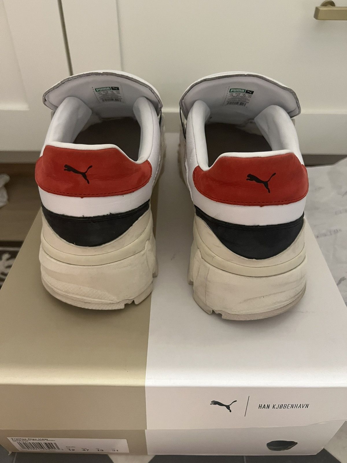 Han Kjobenhavn Han Kjøbenhavn Men’s White Sneakers Size US 13 / EU 46 - 2 Thumbnail
