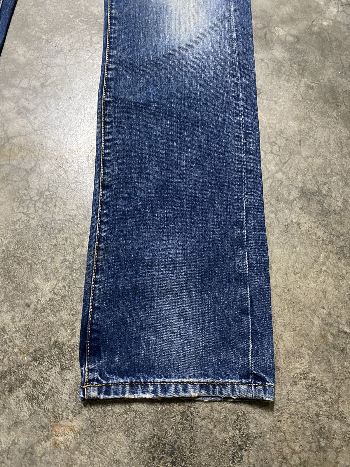 Hysteric Glamour × Nicole Club × Tornado Mart Japanese Nicole Distressed Slim Straight Denim p137 Size US 31 - 4 Thumbnail