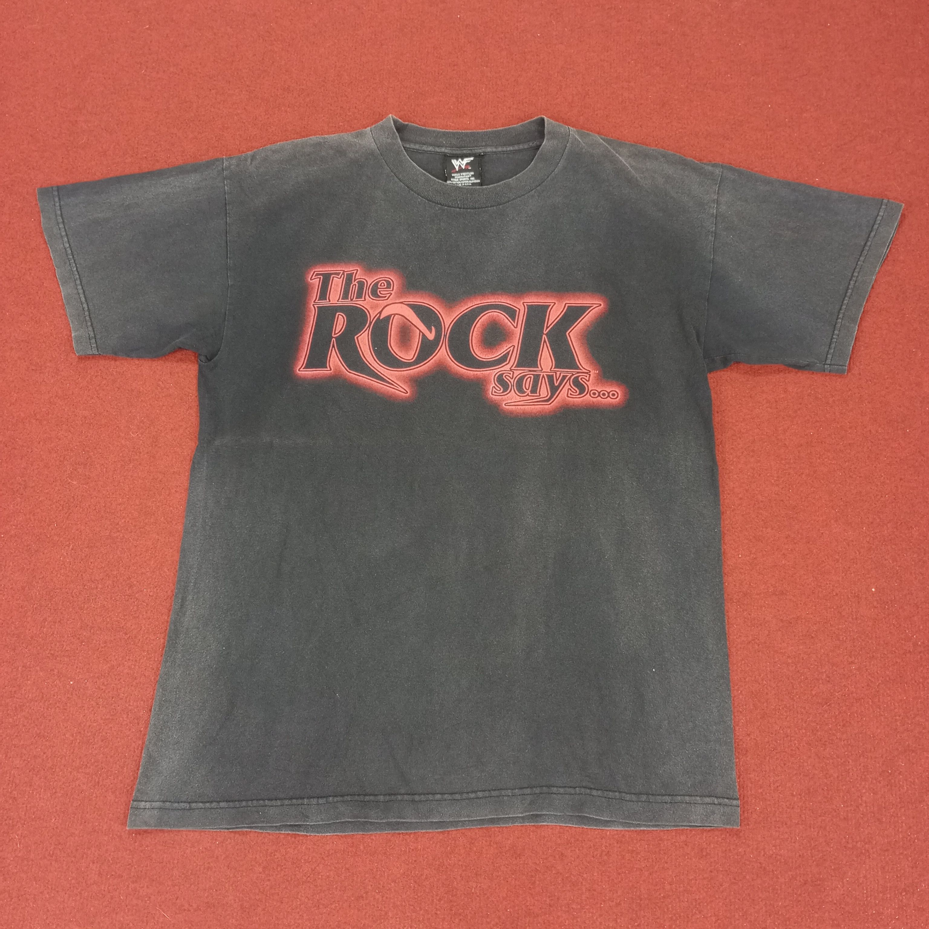 Vintage × WWE WWE The Rock Vintage Tshirt Size US L / EU 52-54 / 3 - 1 Thumbnail