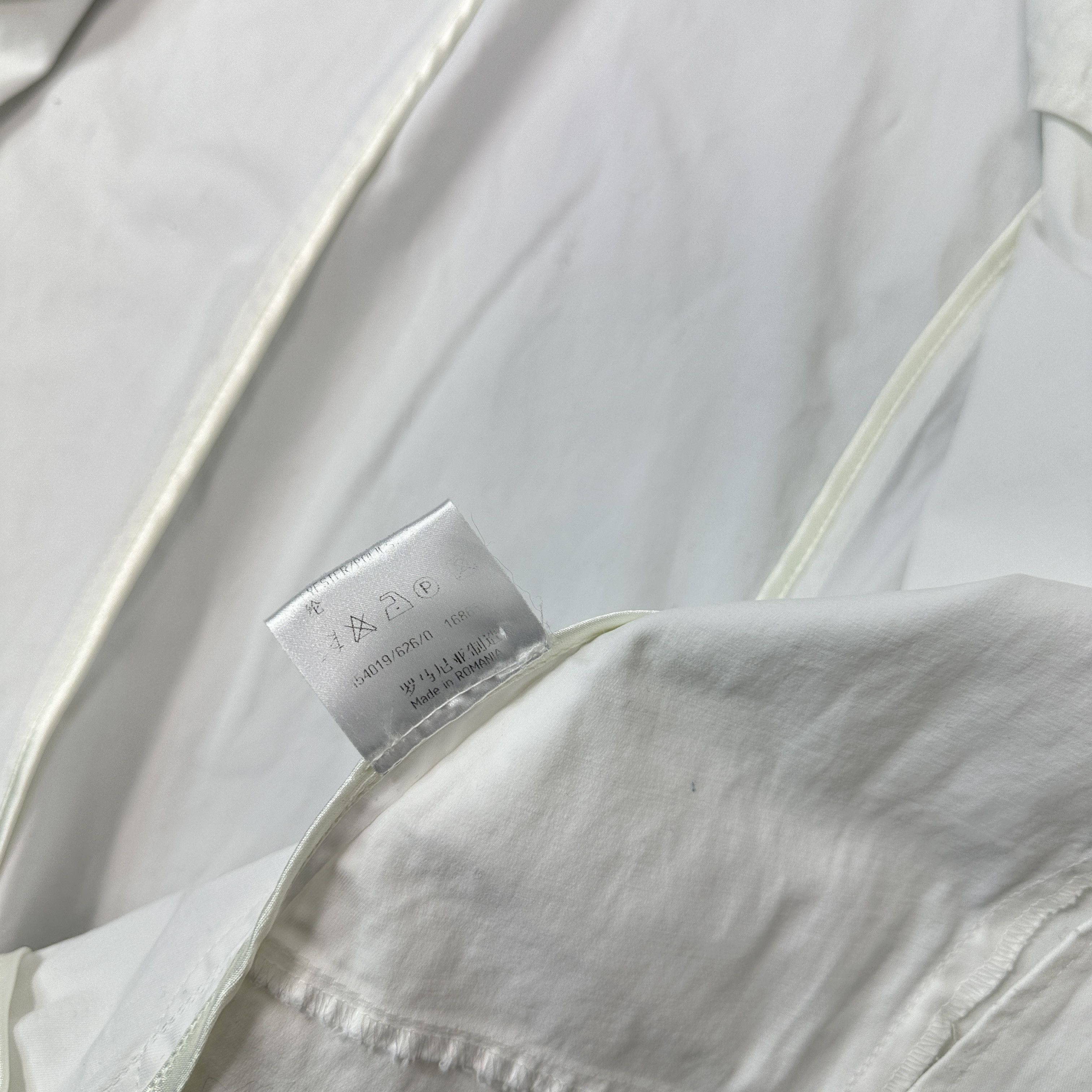Vintage Vintage Avant-Garde White Contrast Stitch Blazer Y2K Size XL / US 12-14 / IT 48-50 - 7 Thumbnail