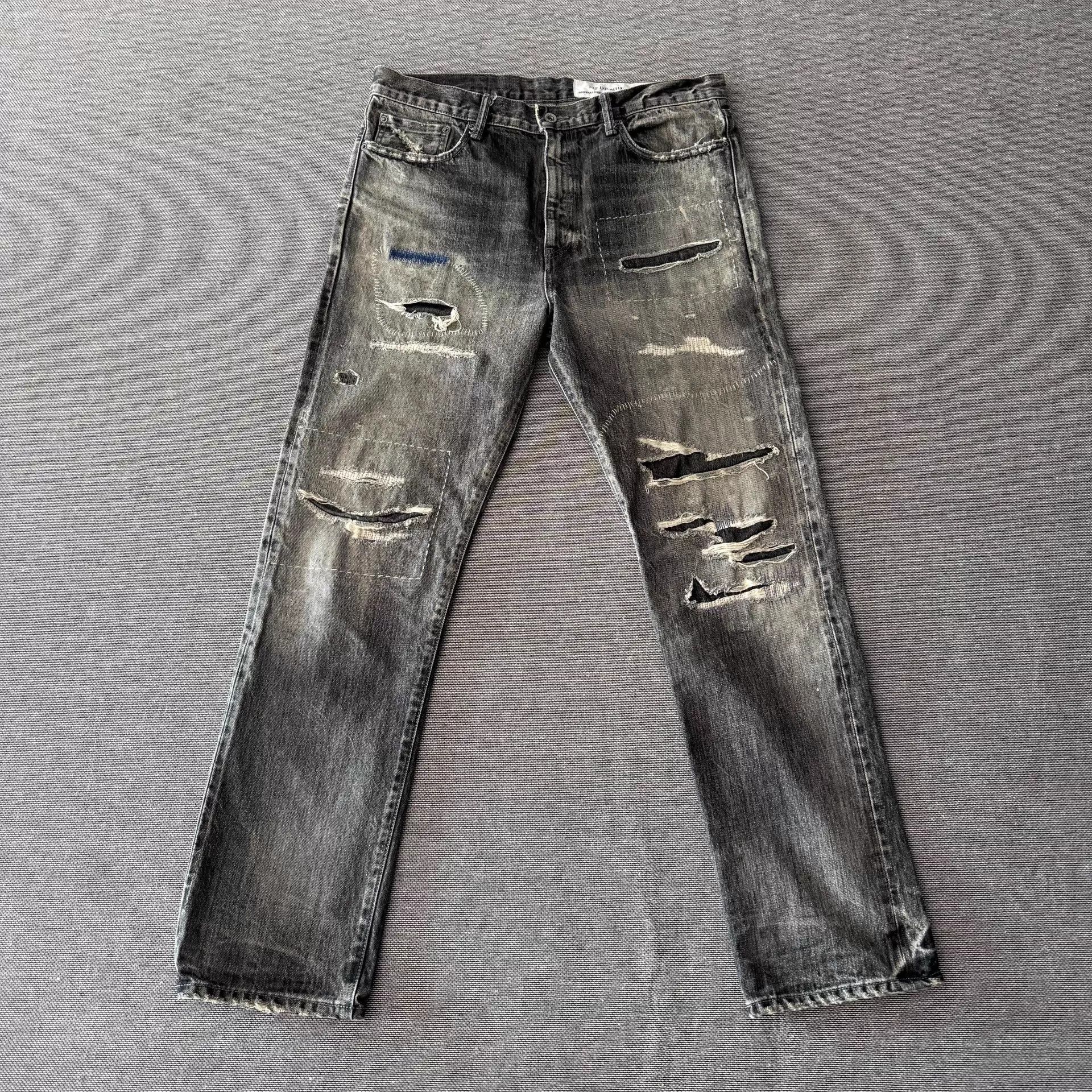 Neighborhood Neighborhood 21aw Dp-Mid Washed Black Denim Jeans Size US 34 / EU 50 - 2 Thumbnail