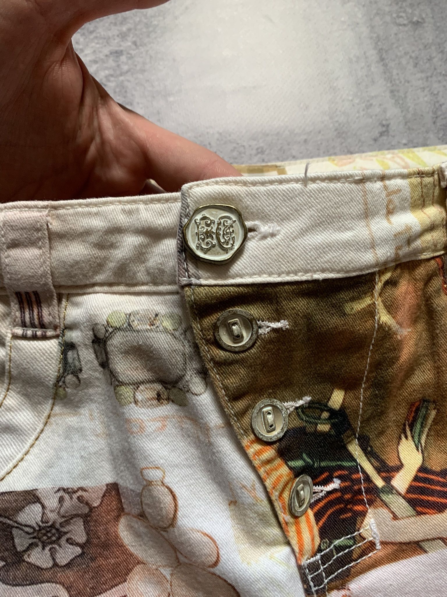 Elisa Cavaletti Elisa Cavaletti Overprinted Pants Womens 32 Size 32" / US 10 / IT 46 - 6 Thumbnail