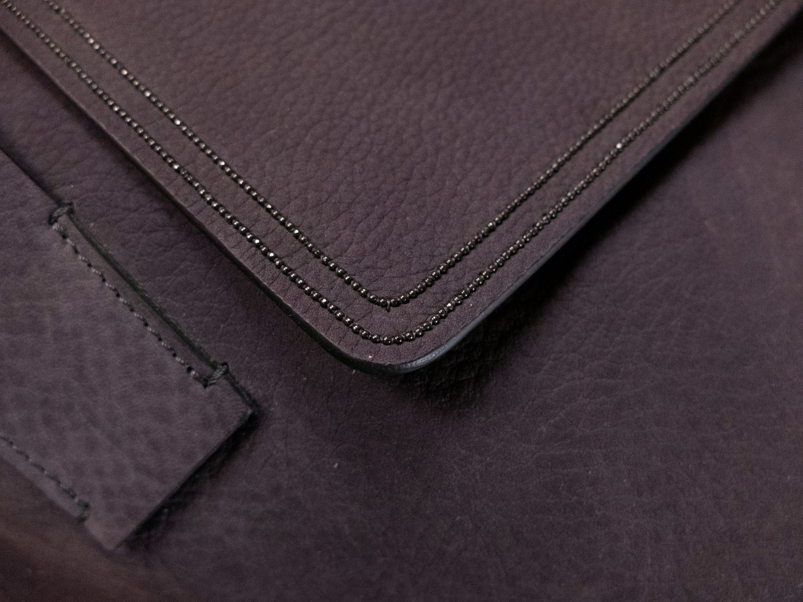 Brunello Cucinelli BRUNELLO CUCINELLI purple suede crossbody messenger bag Size ONE SIZE - 2 Thumbnail