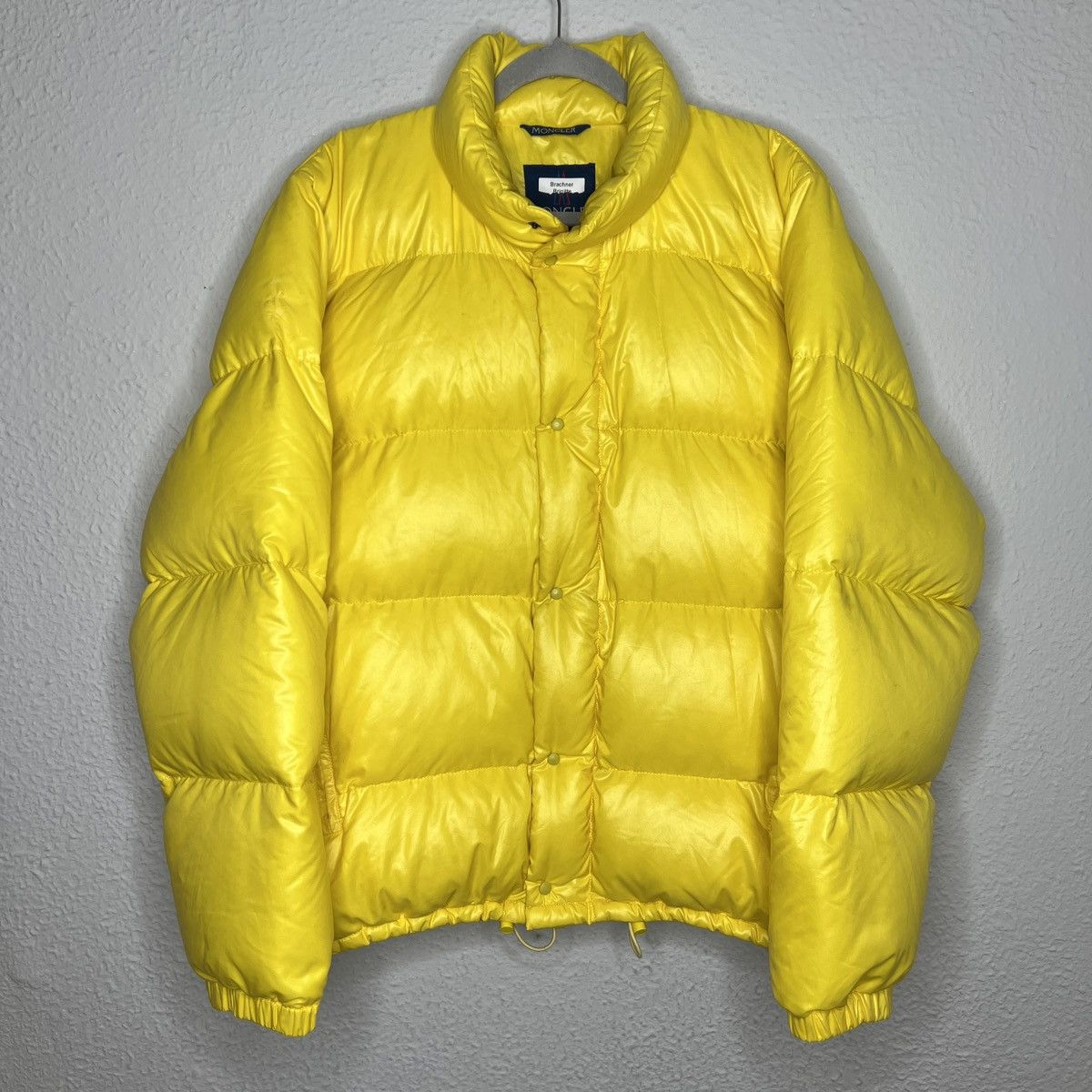 Moncler × Vintage Vintage 90s Moncler Puffer Down Jacket Yellow Rare Hype Size US L / EU 52-54 / 3 - 1 Thumbnail