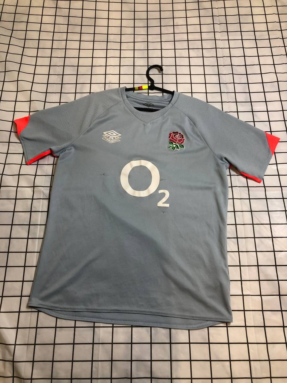 Umbro ENGLAND Rugby Training Shirt Umbro Grey Short Sleeve Size US L / EU 52-54 / 3 - 1 Thumbnail