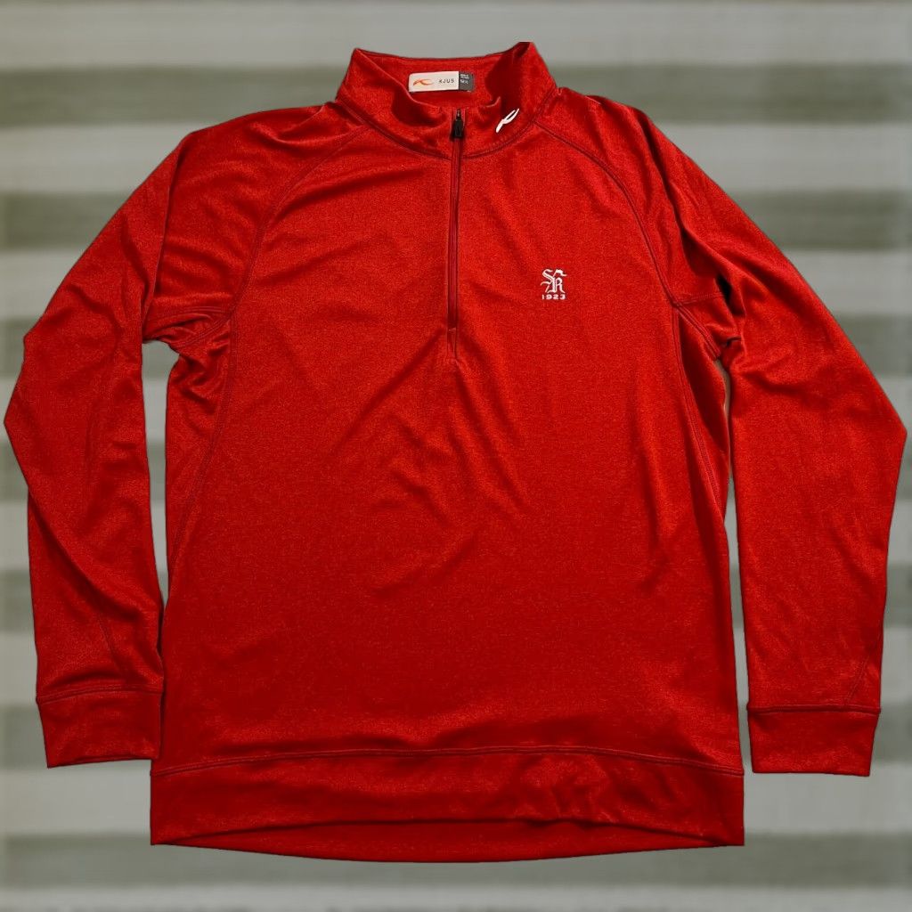 KJUS KJUS Men's Keano Half-Zip Pullover Lightweight Golf Sz 52/L Red Size US L / EU 52-54 / 3 - 1 Thumbnail