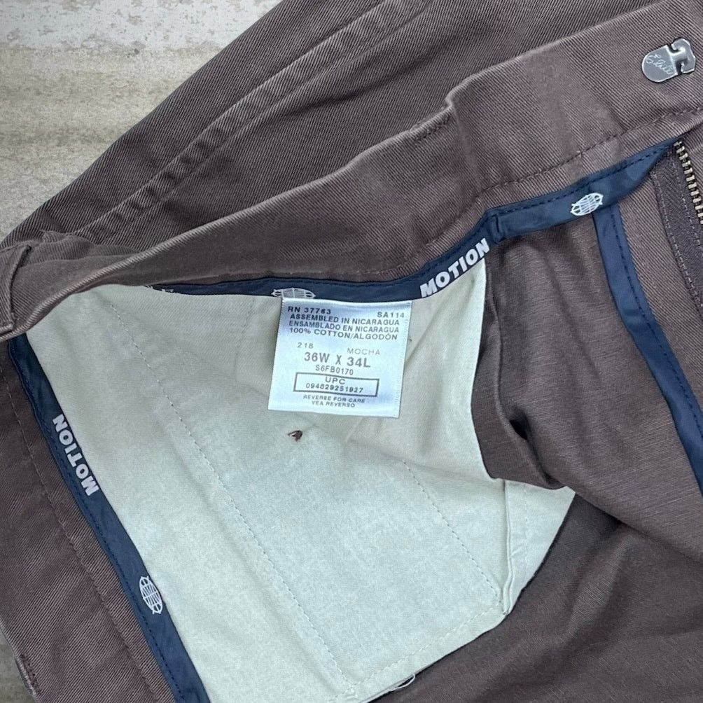 Savane Vintage Y2K Savane Khakis Pants 36x34 Baggy Wide Leg Brown Size US 36 / EU 52 - 4 Thumbnail