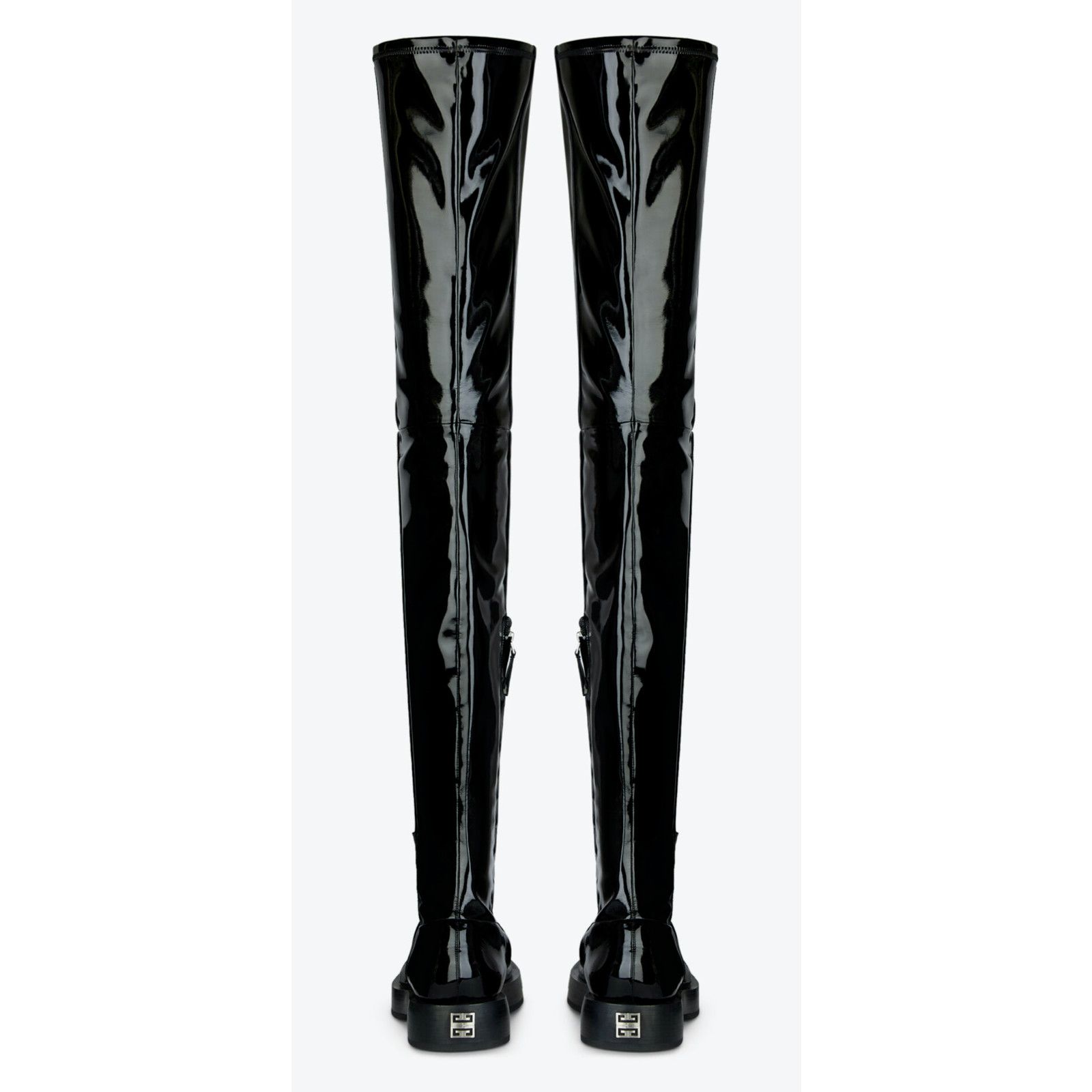 Givenchy Givenchy Squared Black Patent Leather Thigh High OTK Over Size US 11 / IT 41 - 8 Thumbnail