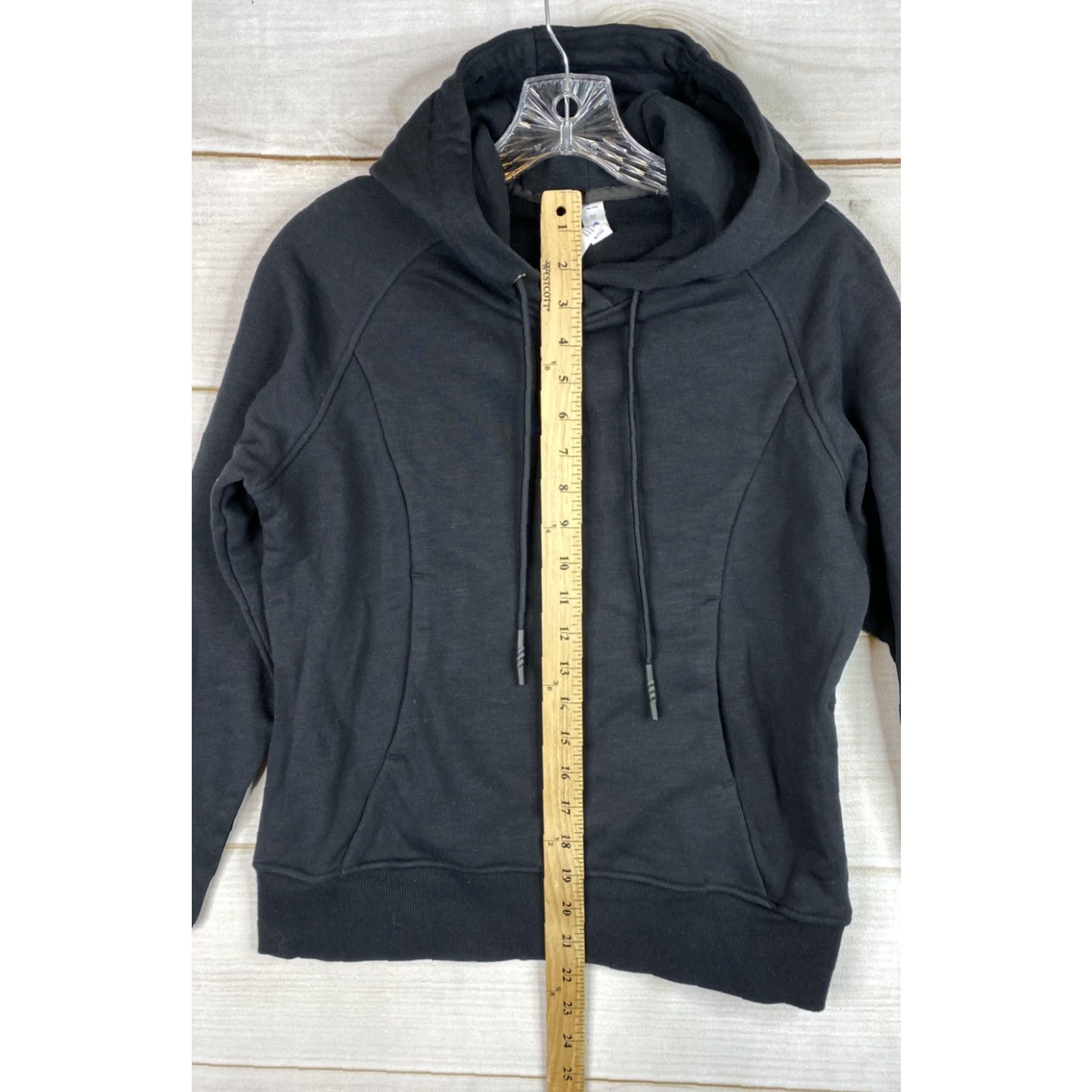Vintage CRZ YOGA Hoodie Womens 00 Black Pullover Sweatshirt Long Sleeve Crew Neck Activewear Yoga Size XXS / US 00 / IT 34 - 6 Thumbnail