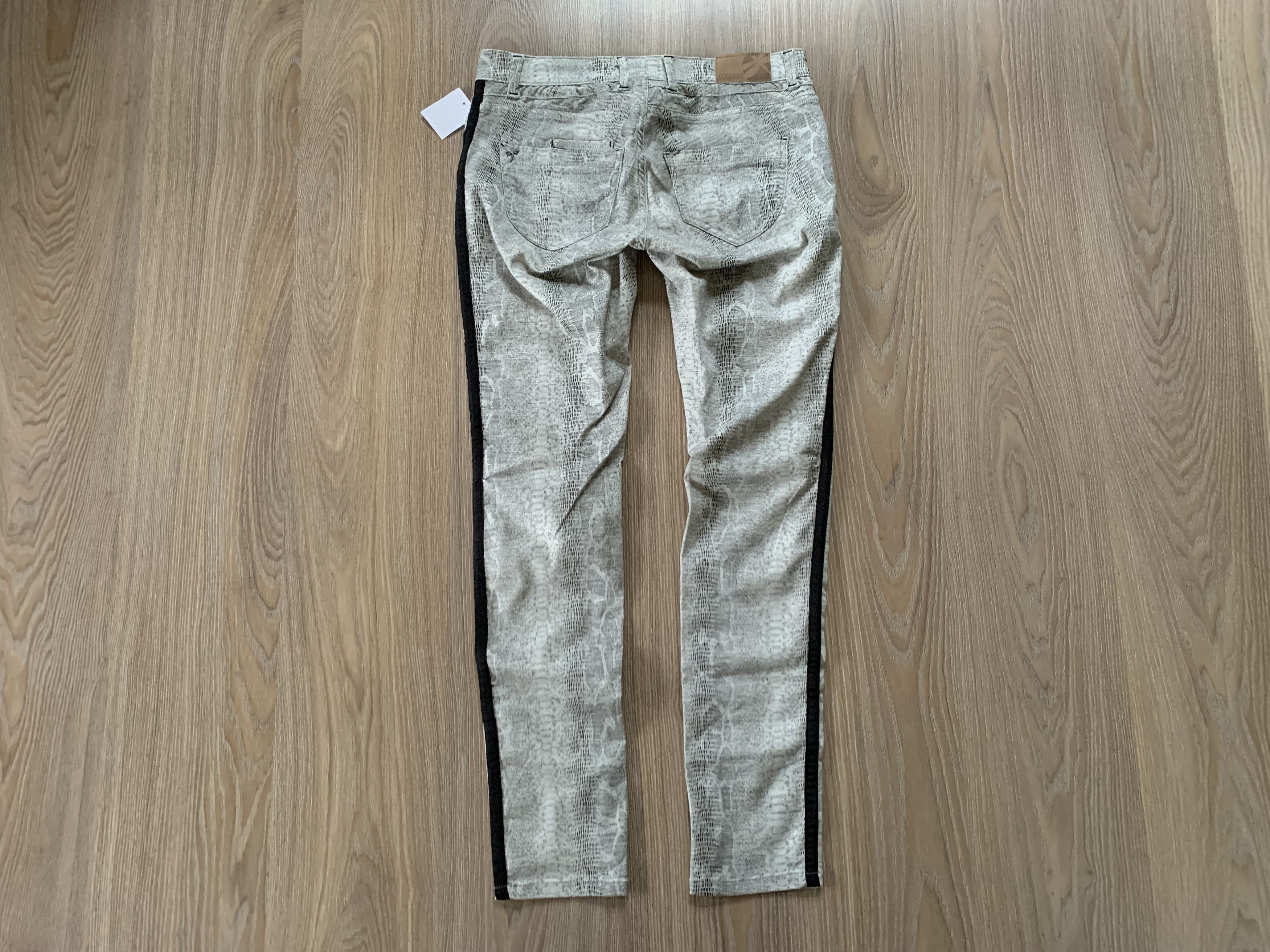 Denime × Designer Coccara Animal Print Jeans Piton Reptile Size 31" - 3 Thumbnail
