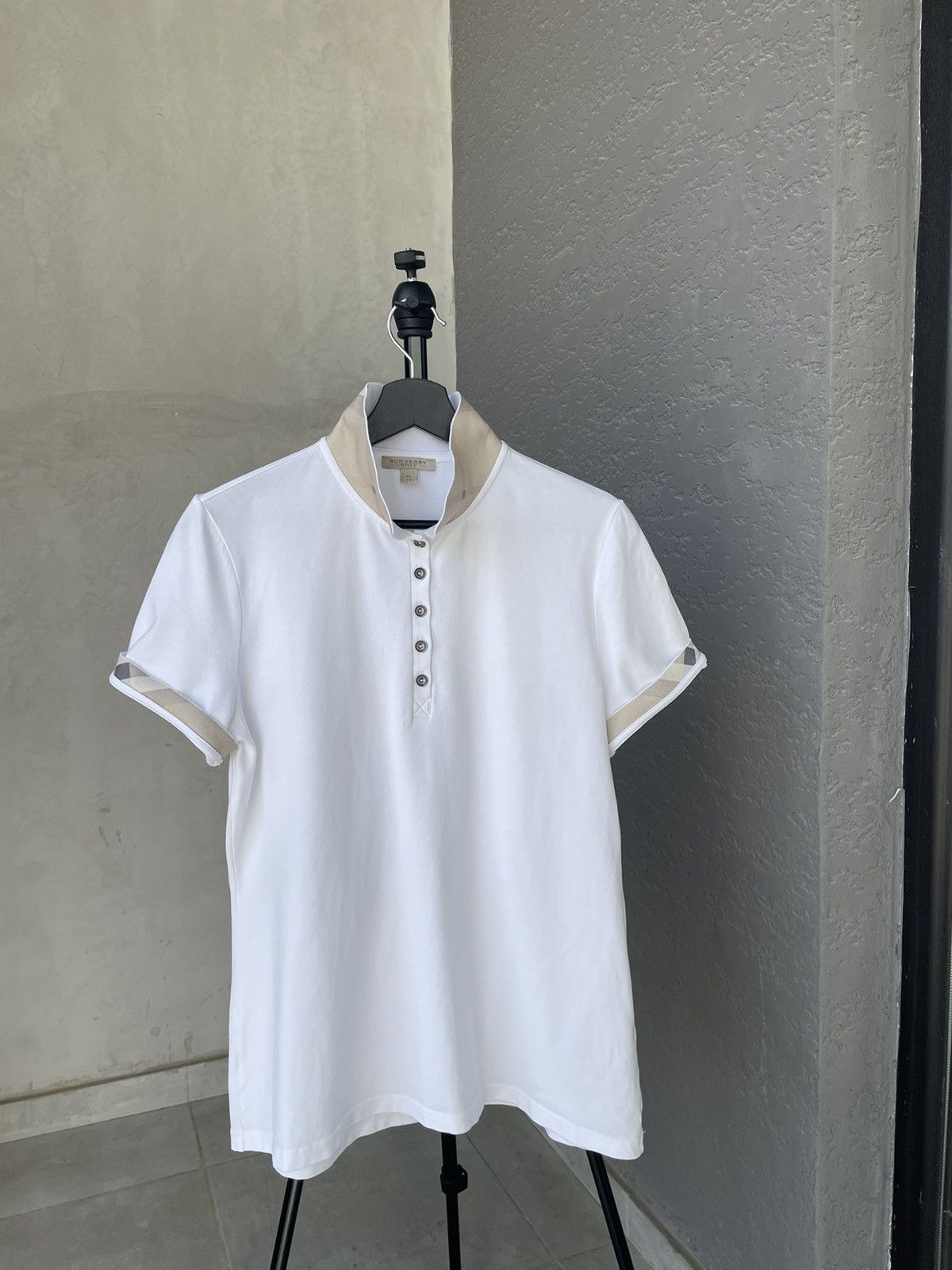 Burberry Polo Nova Check Details T-Shirt