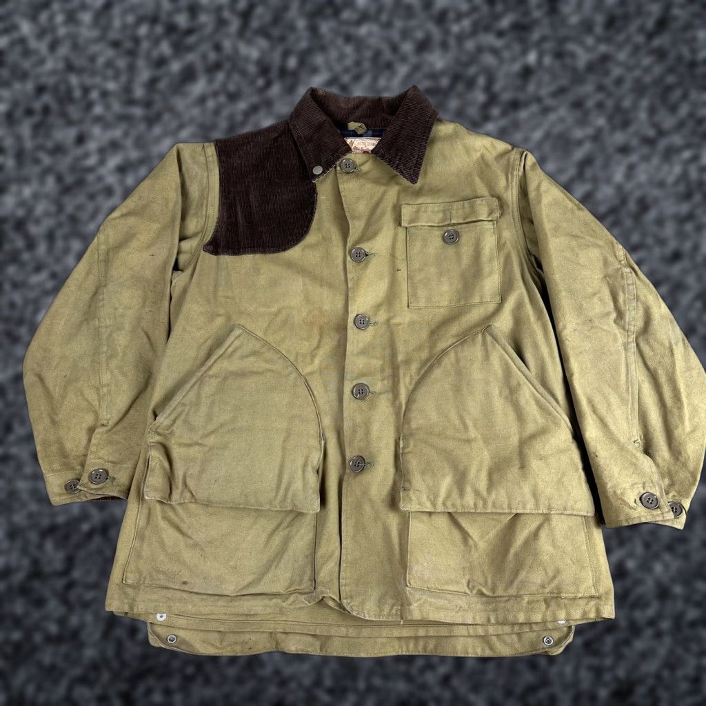 Vintage VINTAGE Allen Sportwear Hunting Jacket Mens 42 Canvas Corduroy Game Bag 60s Size US XS / EU 42 / 0 - 1 Thumbnail