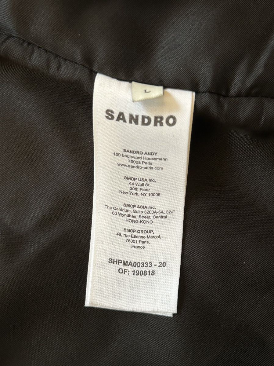 Sandro Sandro Black Parka Size US L / EU 52-54 / 3 - 4 Thumbnail