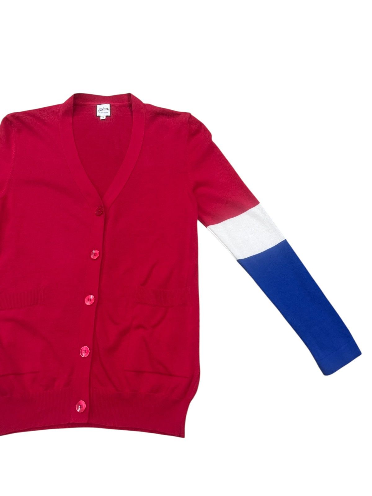Jean Paul Gaultier JEAN PAUL GAUTIER TRICOLOUR CARDIGAN Size S / US 4 / IT 40 - 4 Thumbnail