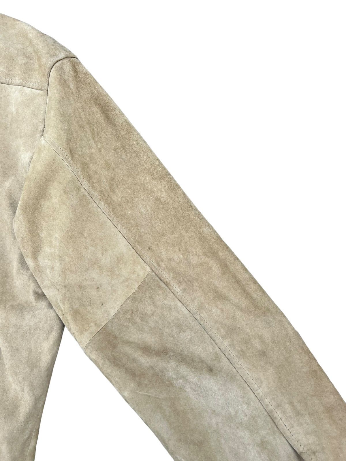 DKNY RARE! Vintage 90s DKNY Patina Suede Leather Jacket Size US XL / EU 56 / 4 - 20 Thumbnail