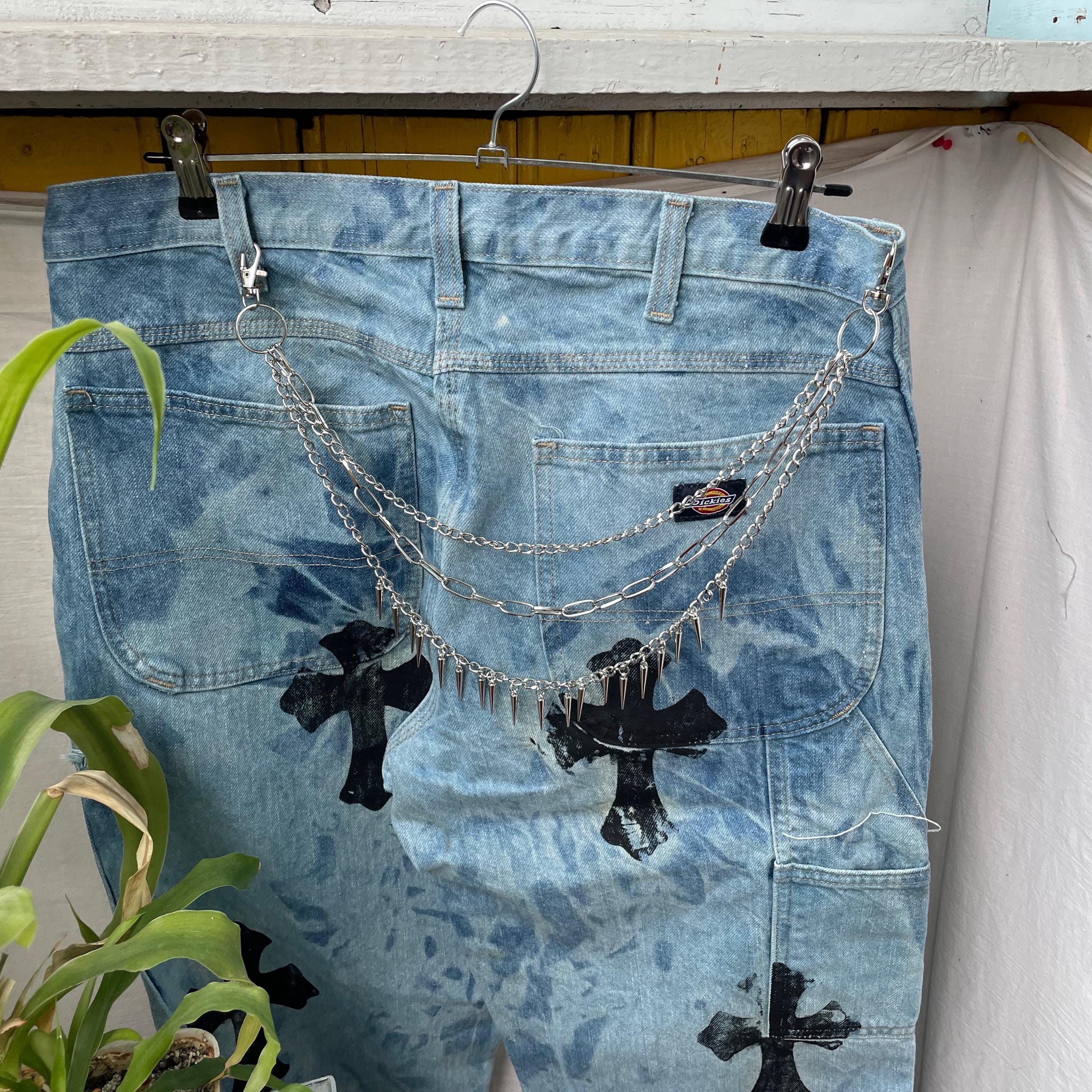 Other Pants Chain with spike gothic punk grunge alt y2k emo Size ONE SIZE - 2 Thumbnail