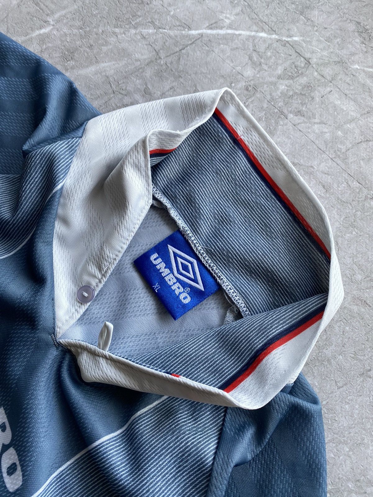 Umbro Vintage 96-97 Umbro England Stuart Pearce Away Soccer Jersey Size US XL / EU 56 / 4 - 12 Thumbnail