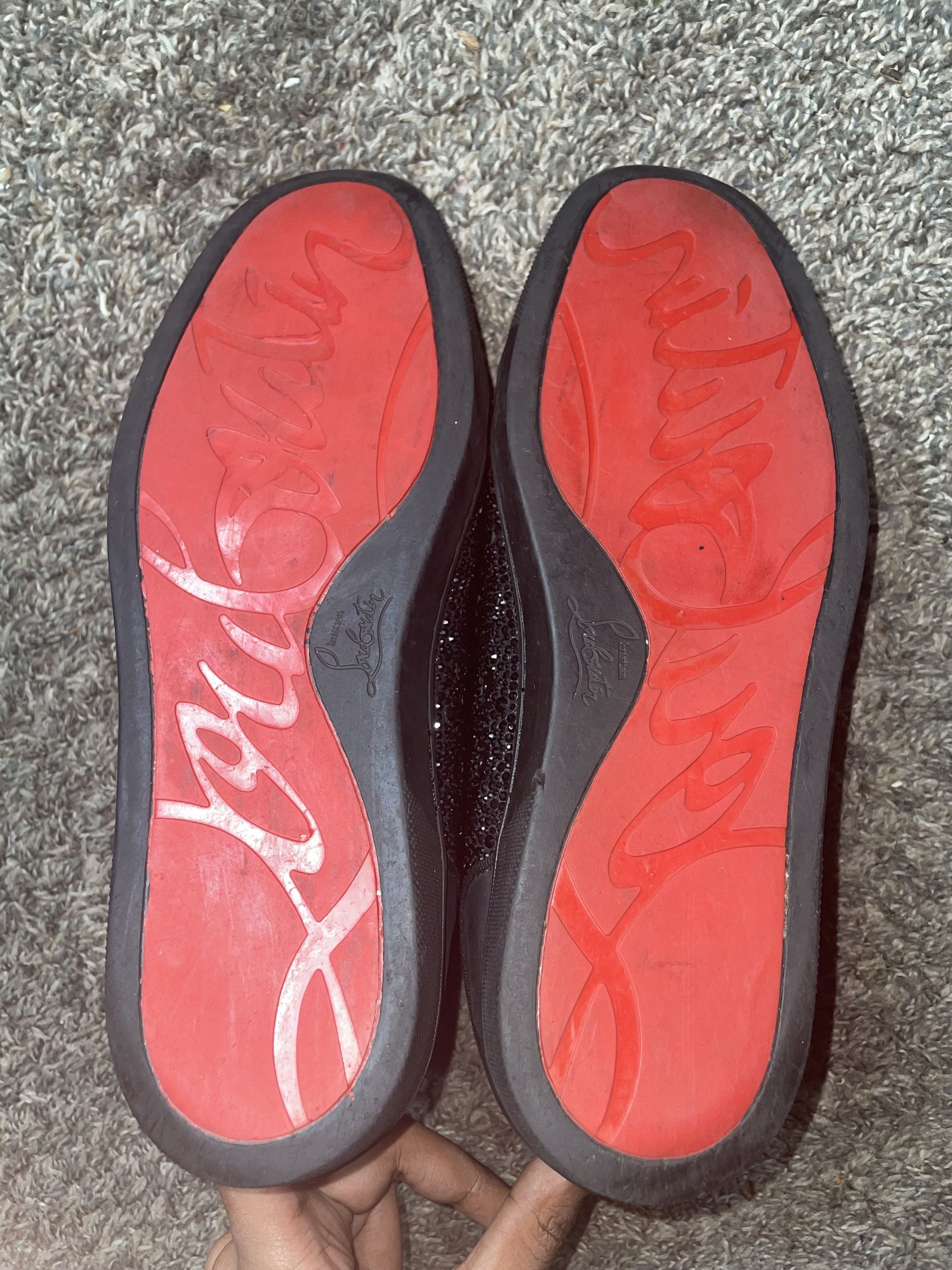 Christian Louboutin Christian Loboutin Louis Strass Flat Black Crystal Size US 11 / EU 44 - 9 Thumbnail