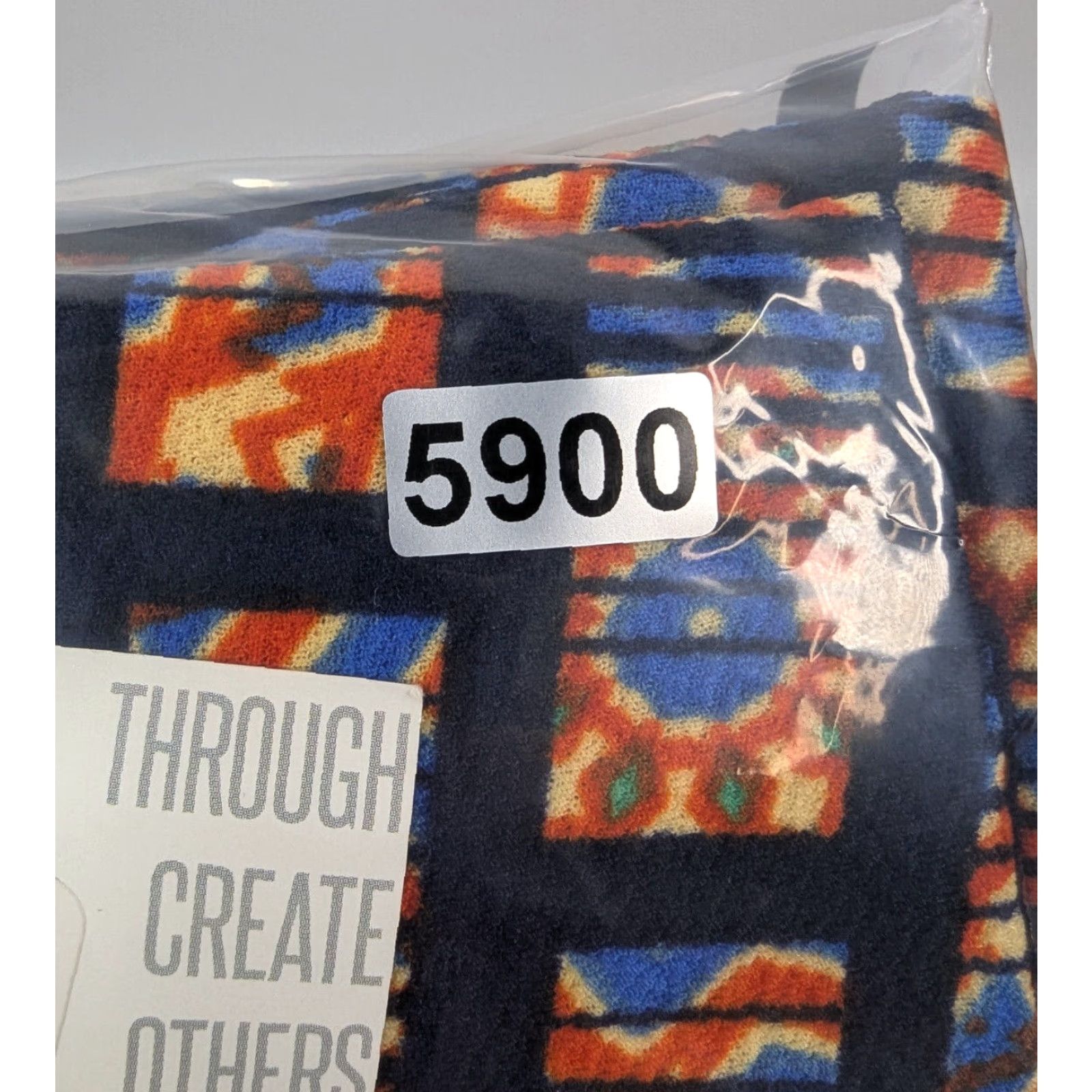Vintage NWT LuLaRoe Cassie Pull-On Midi Skirt XS Orange Geometric Print Rectangle Aztec Size 26" / US 2 / IT 38 - 8 Thumbnail
