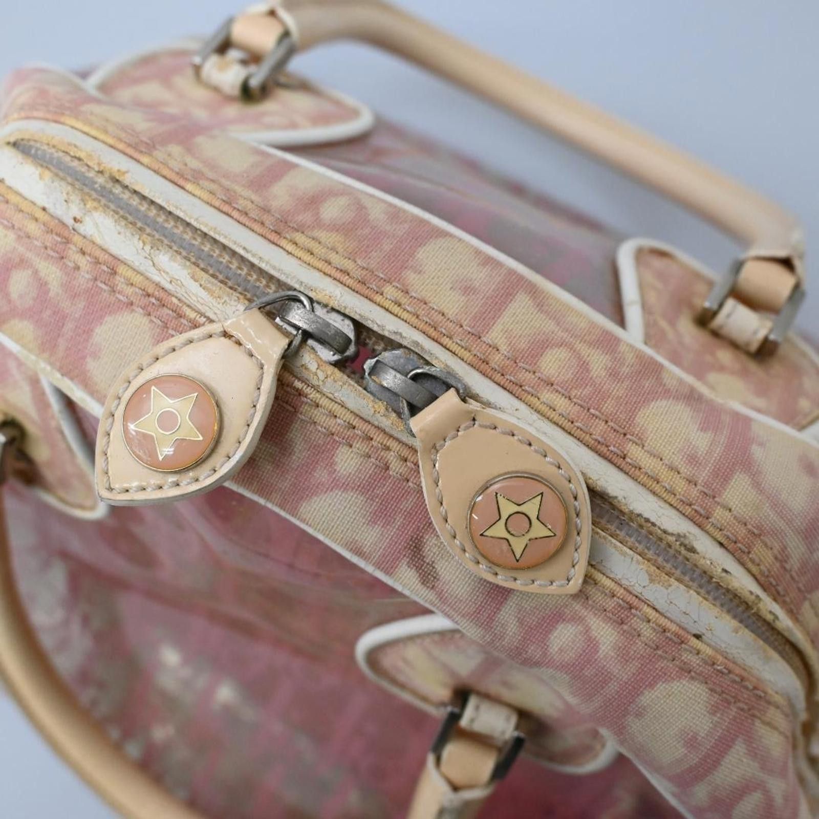Christian Dior Monsieur Christian Dior - Transparent Pink Leather Handbag Size ONE SIZE - 7 Thumbnail