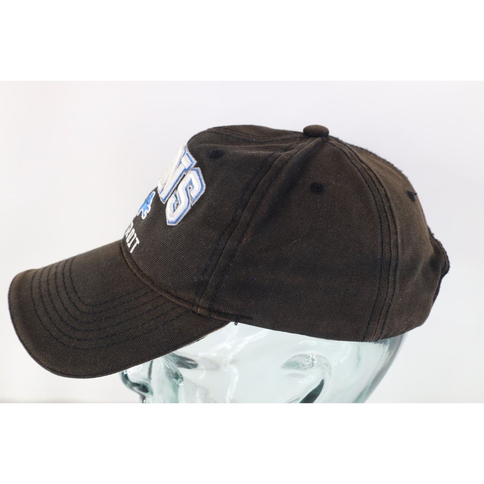 Vintage Vintage Distressed Block Letter Detroit Lions Football Hat Size ONE SIZE - 4 Thumbnail